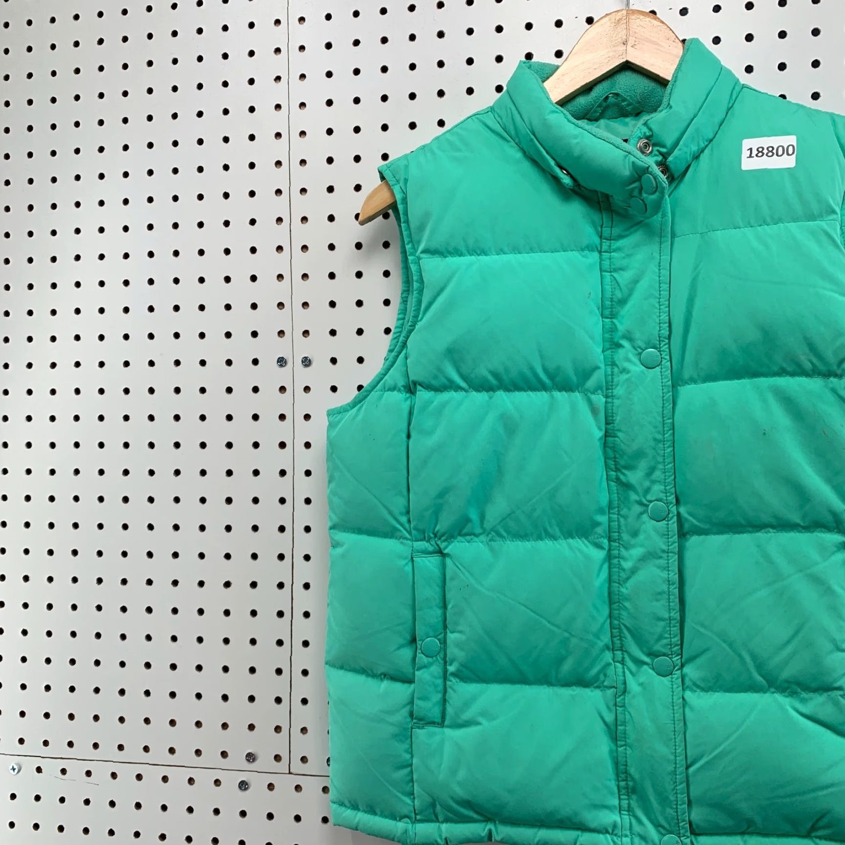 Gap VINTAGE Gap Puffer DOWN Vest Sleeveless Teal Green Womens Medium Full Zip 20X24 Size M / US 6-8 / IT 42-44 - 3 Thumbnail