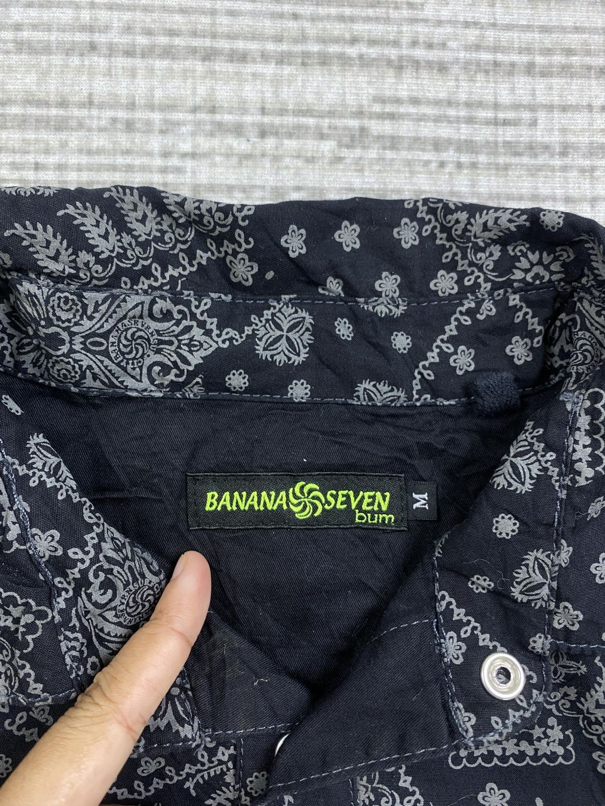 14th Addiction × Beauty Beast × Vintage Vtg Banana Seven Embroidery Logo FullPrinted Button Up Shirt Size US M / EU 48-50 / 2 - 11 Thumbnail