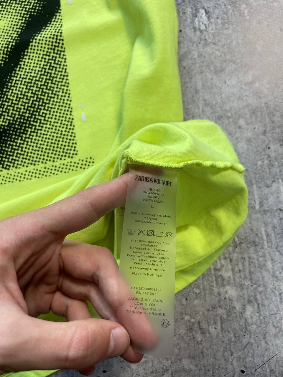 Japanese Brand × Vintage × Zadig & Voltaire Zadig & Voltaire Green Acid Tee T-Shirt Y2K Size US L / EU 52-54 / 3 - 5 Thumbnail