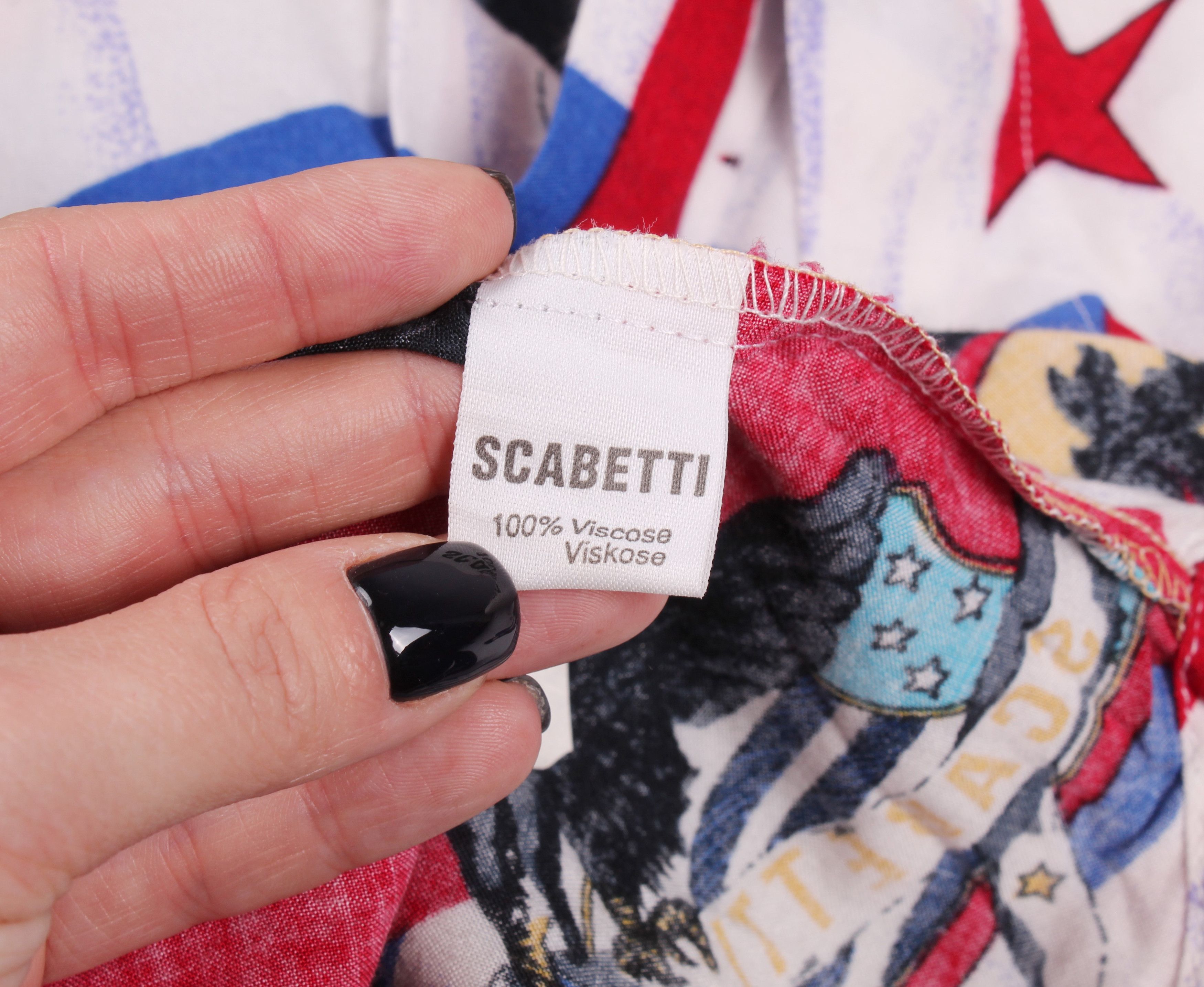 Vintage Vintage 90's Scabetti American Short Sleeve Shirt Size US L / EU 52-54 / 3 - 7 Thumbnail