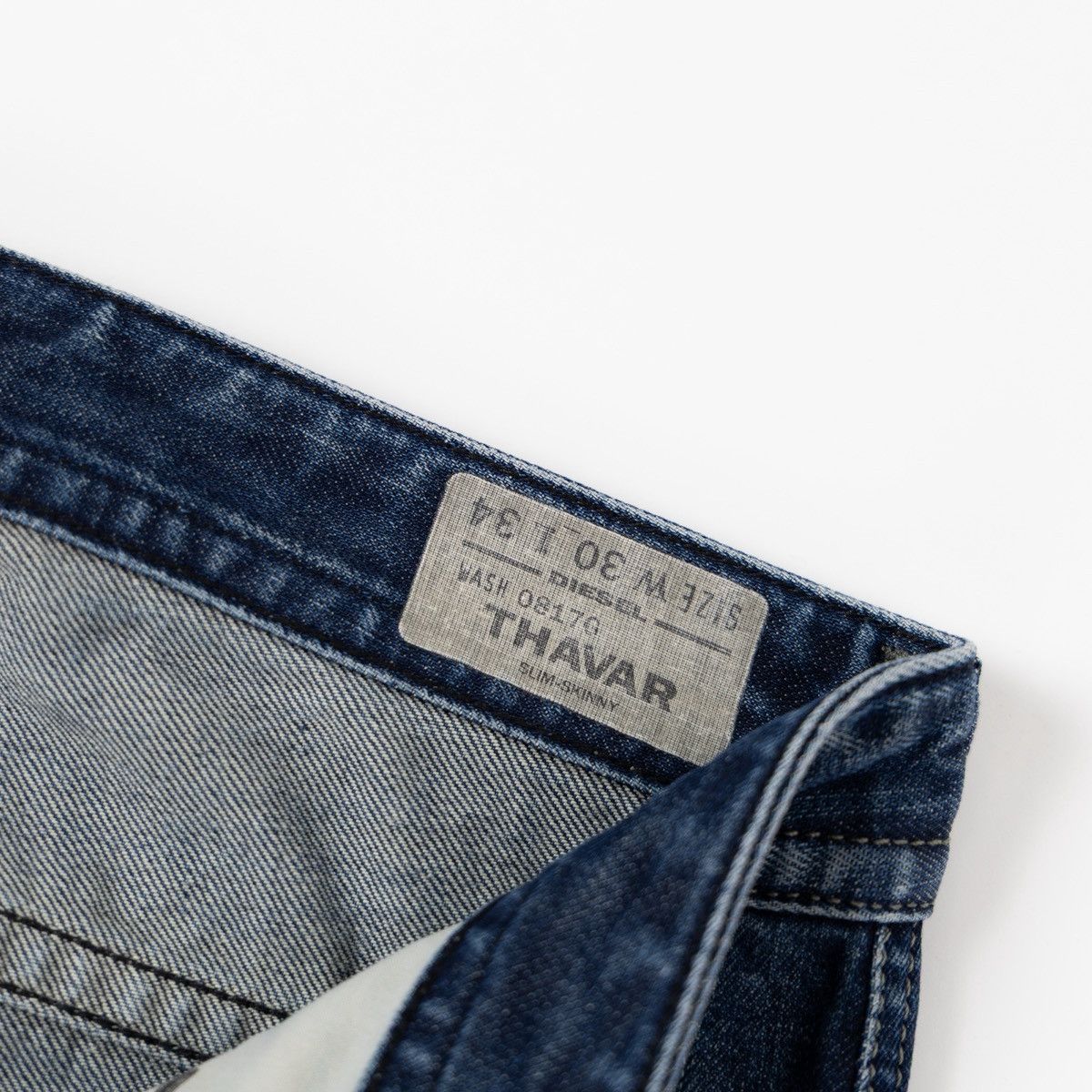 Diesel Diesel Thavar 0817G Mens Blue Jeans Slim Fit Stretch Denim Size US 30 / EU 46 - 5 Thumbnail