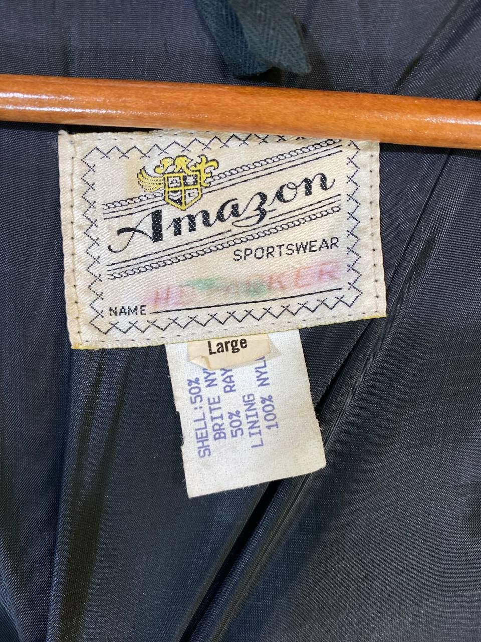 vintage amazon sportswear rayon jacket nice design