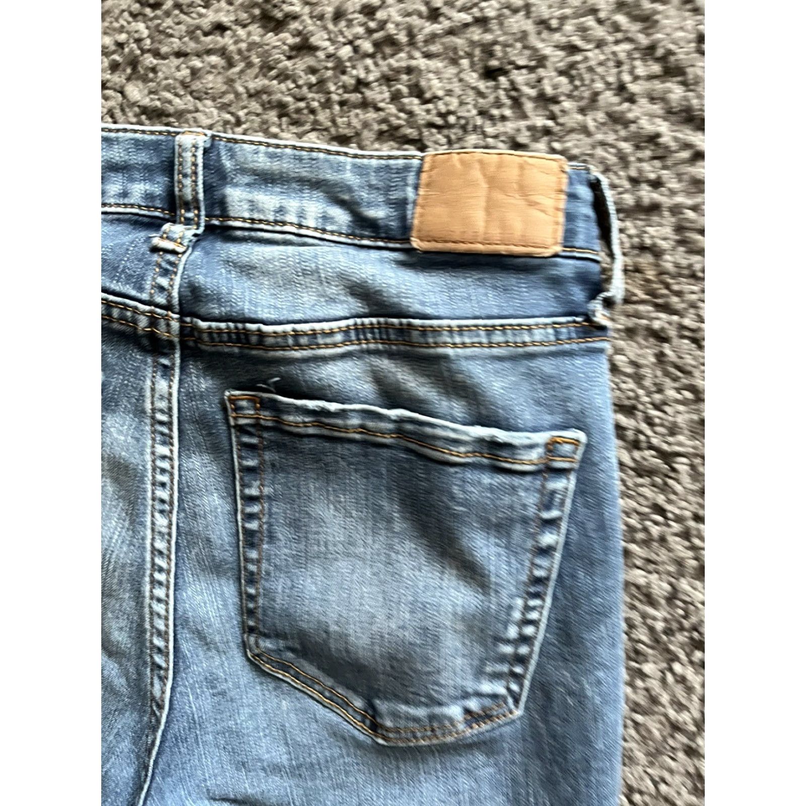 Vintage Aéropostale The Norma Jean Jeans Women's Skinny Denim 2 Blue High Rise Distressed 26 In Inseam Size 26" / US 2 / IT 38 - 5 Thumbnail