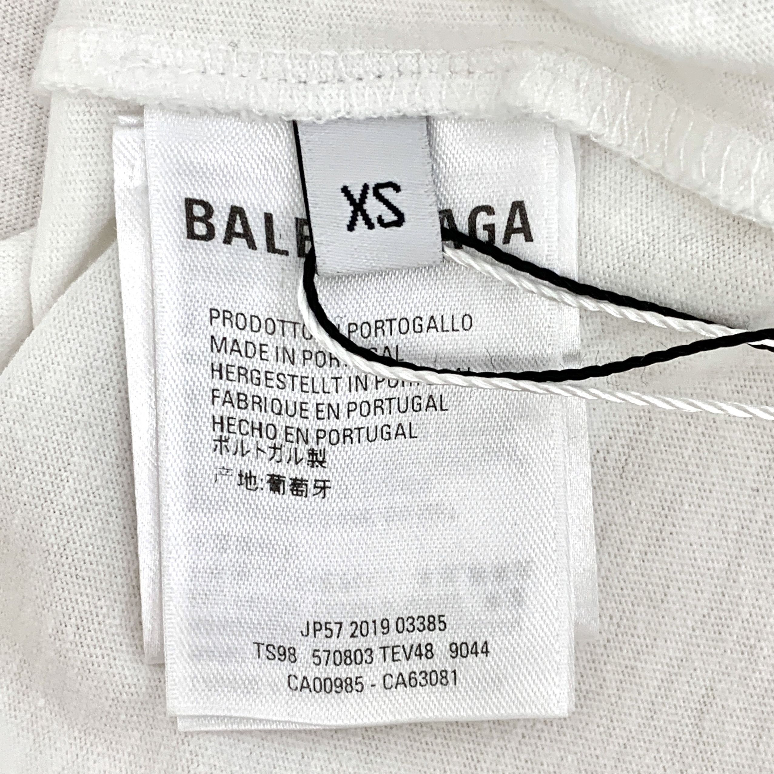 Balenciaga Balenciaga Logo T-Shirt White (XS) Size US XS / EU 42 / 0 - 7 Thumbnail