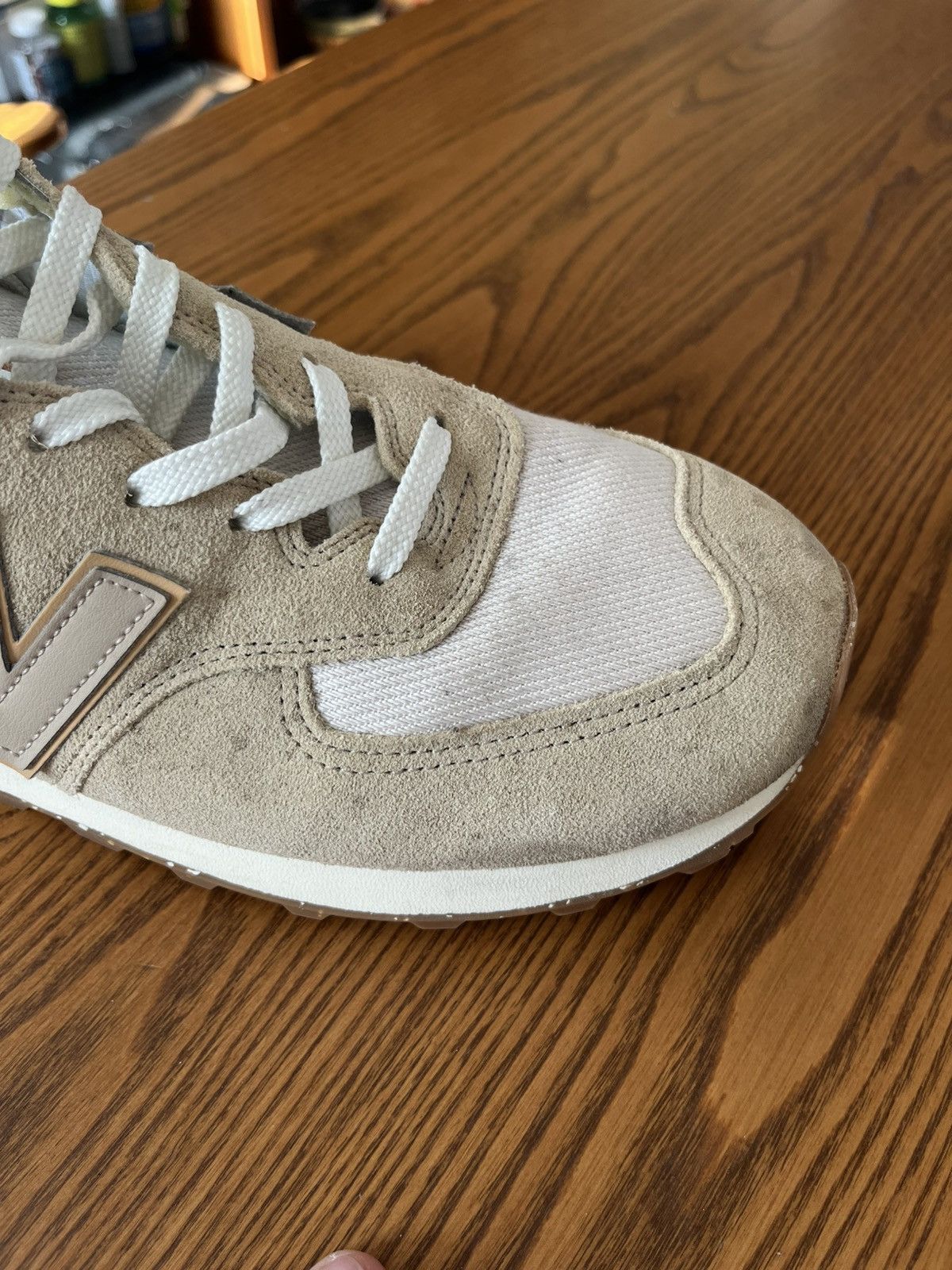 New Balance New Balance 574 Beige Size US 12 / EU 45 - 10 Thumbnail