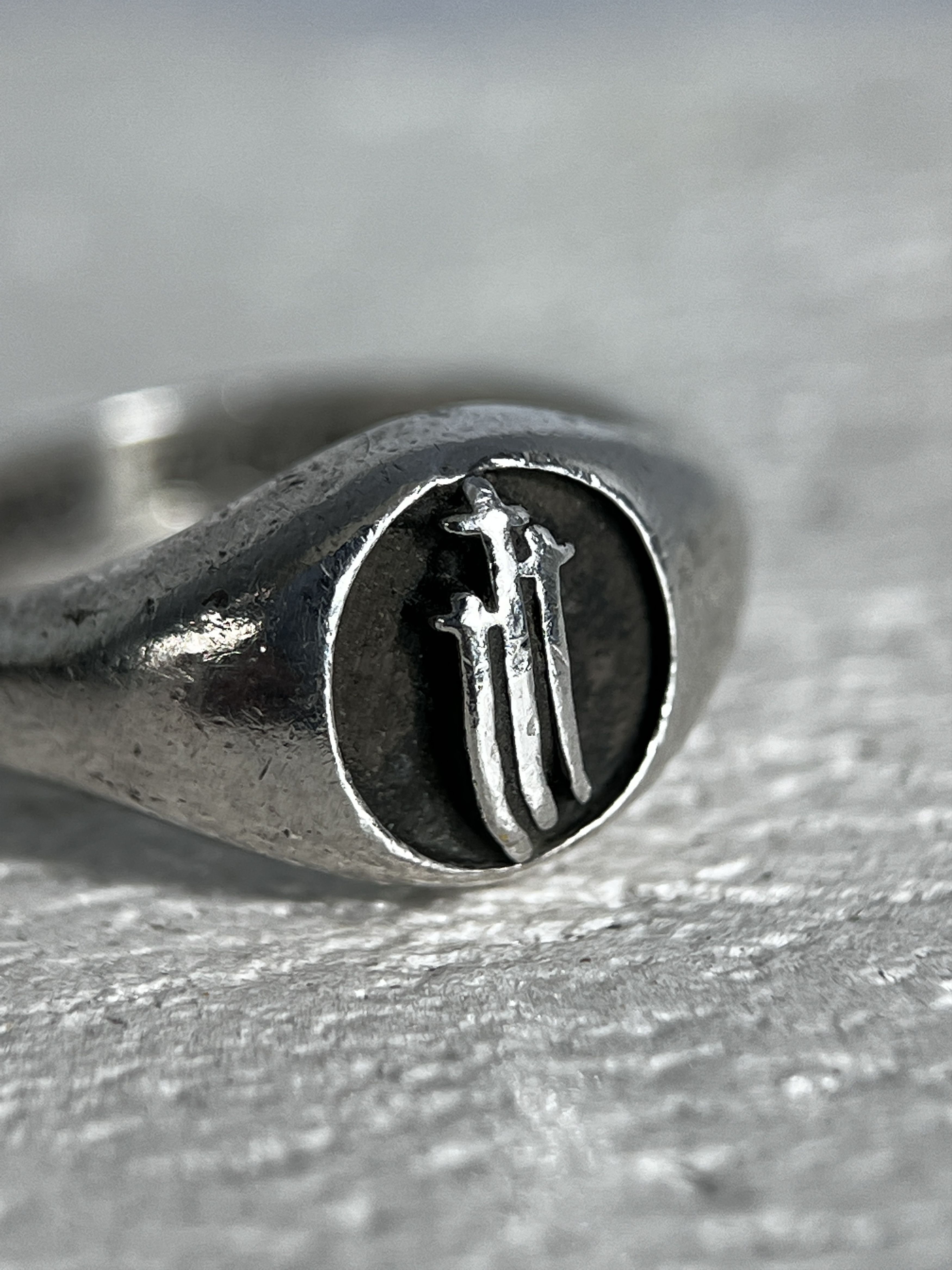 Chrome Hearts Chrome Hearts Triple Sword Signet Ring Silver 925 US7.5 Size ONE SIZE - 9 Thumbnail