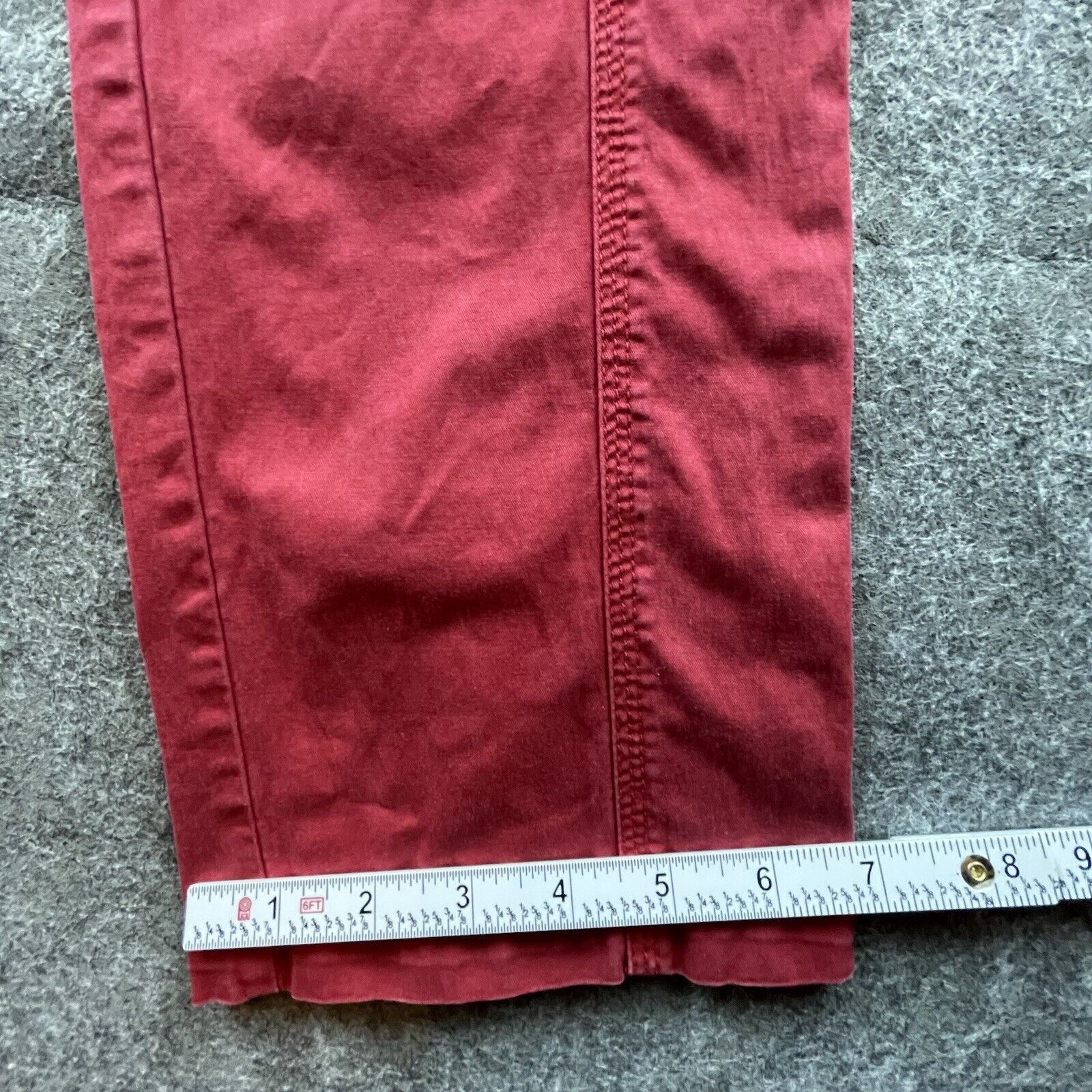 Chicos Chico's Pants Womens 1 Small Red Straight Casual Workwear Size 30" / US 8 / IT 44 - 7 Thumbnail