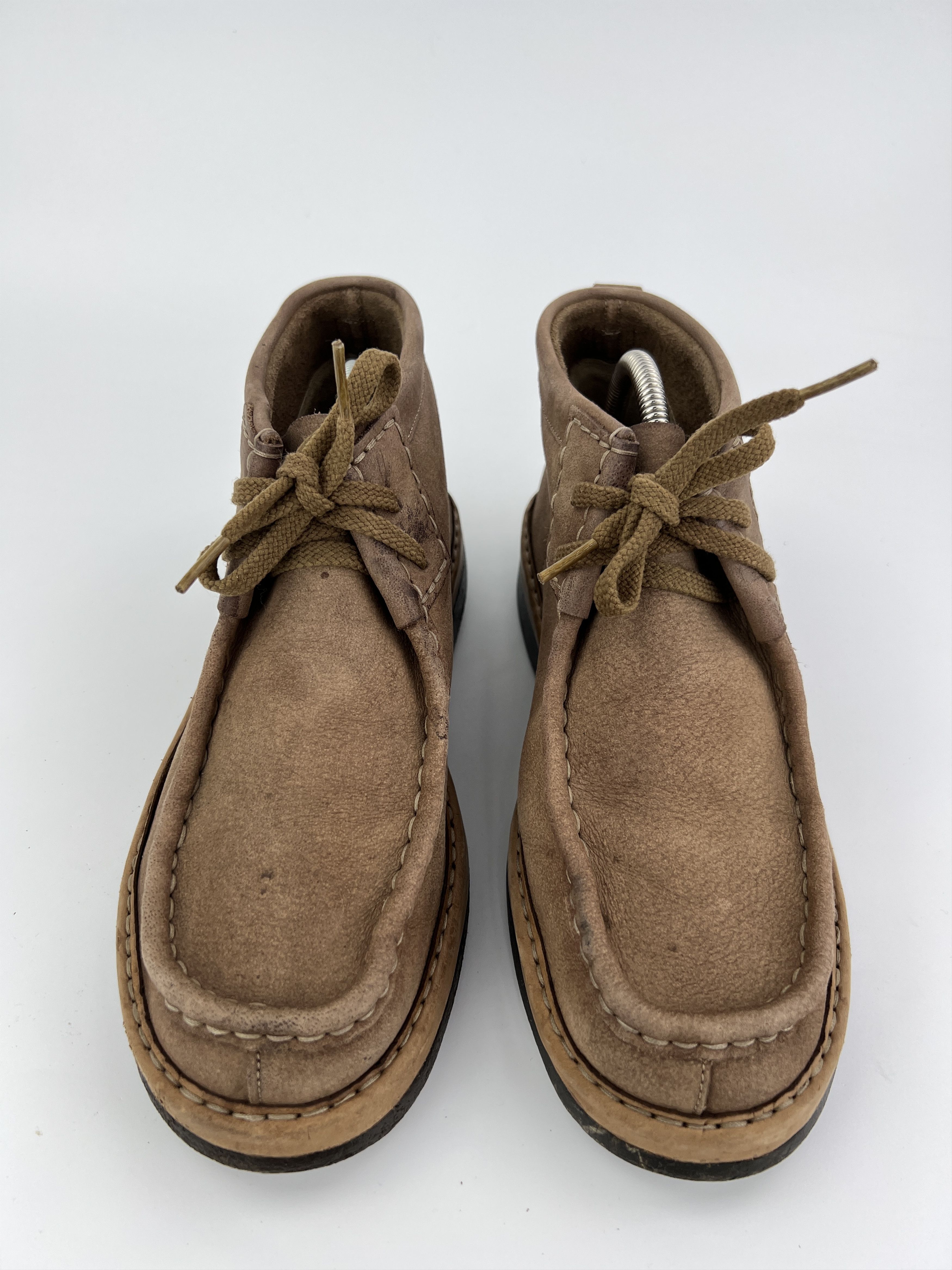 Clarks Vintage Jilgit by Clarks Wallabee Beige Leather Mid Boots Size US 8 / EU 41 - 5 Thumbnail