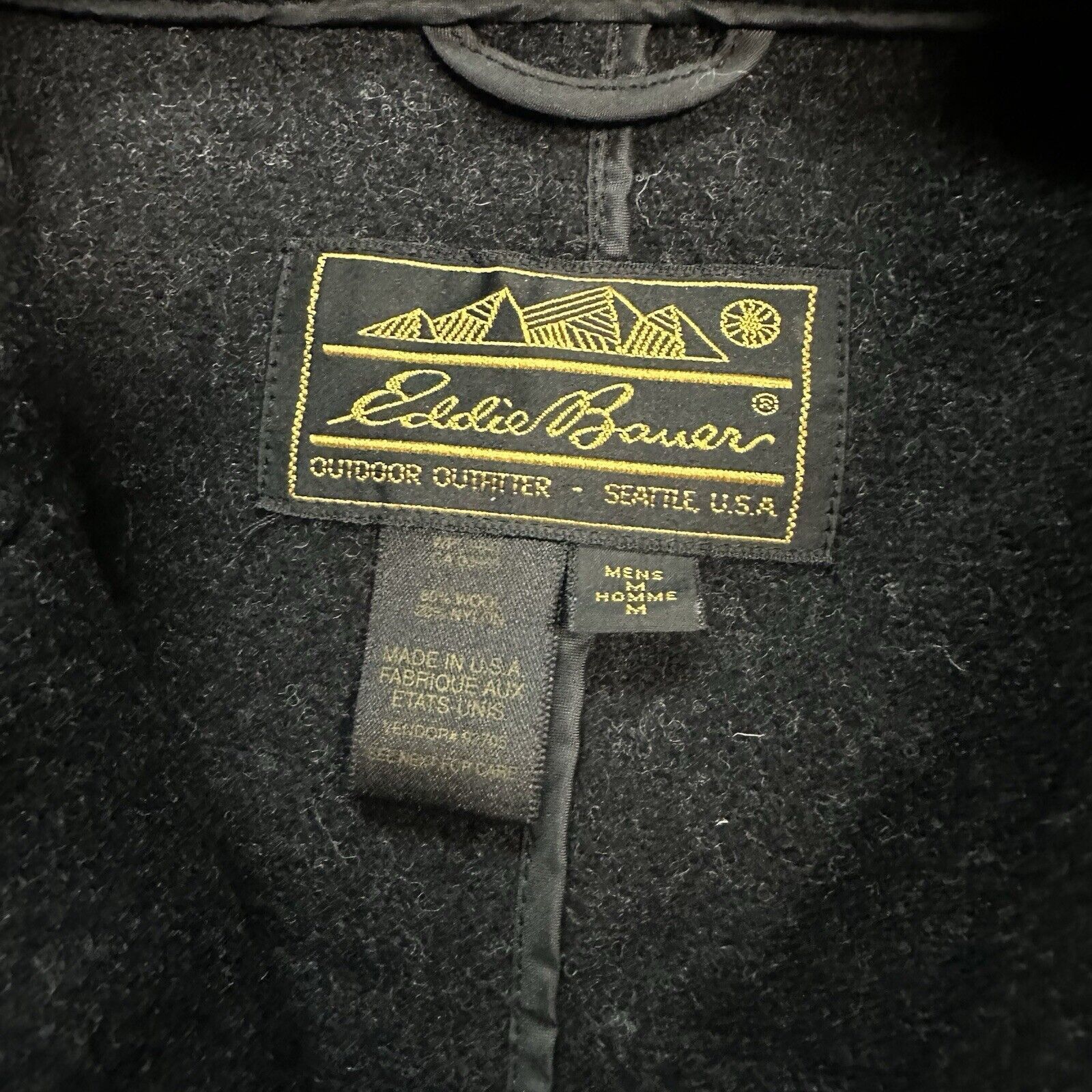 Eddie Bauer × Vintage Vintage Eddie Bauer Gray Overcoat Wool Jacket Made In USA Size US M / EU 48-50 / 2 - 3 Thumbnail