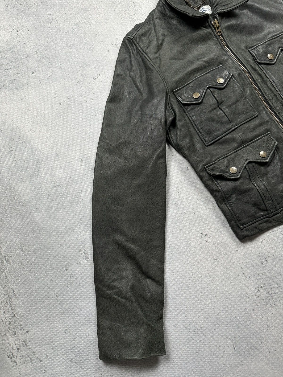 Levi's Vintage Levi’s Sample Leather Jacket Western Cut 90s Rare Size S / US 4 / IT 40 - 2 Thumbnail