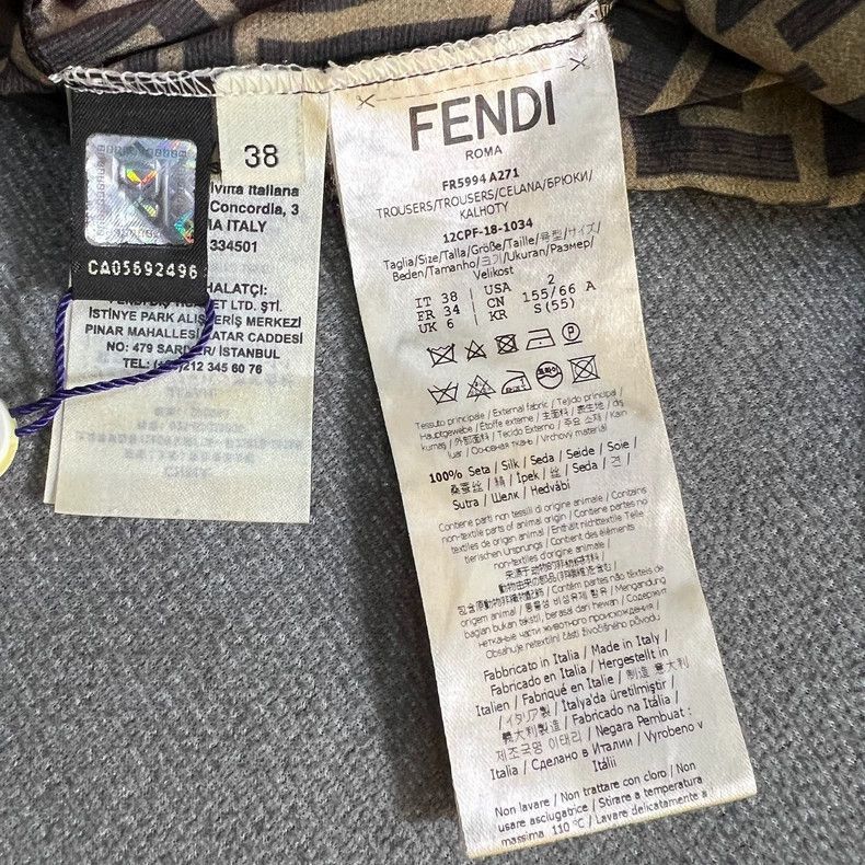 Fendi Fendi Logo Print Casual Pants for Men Size US 38 / EU 54 - 5 Thumbnail