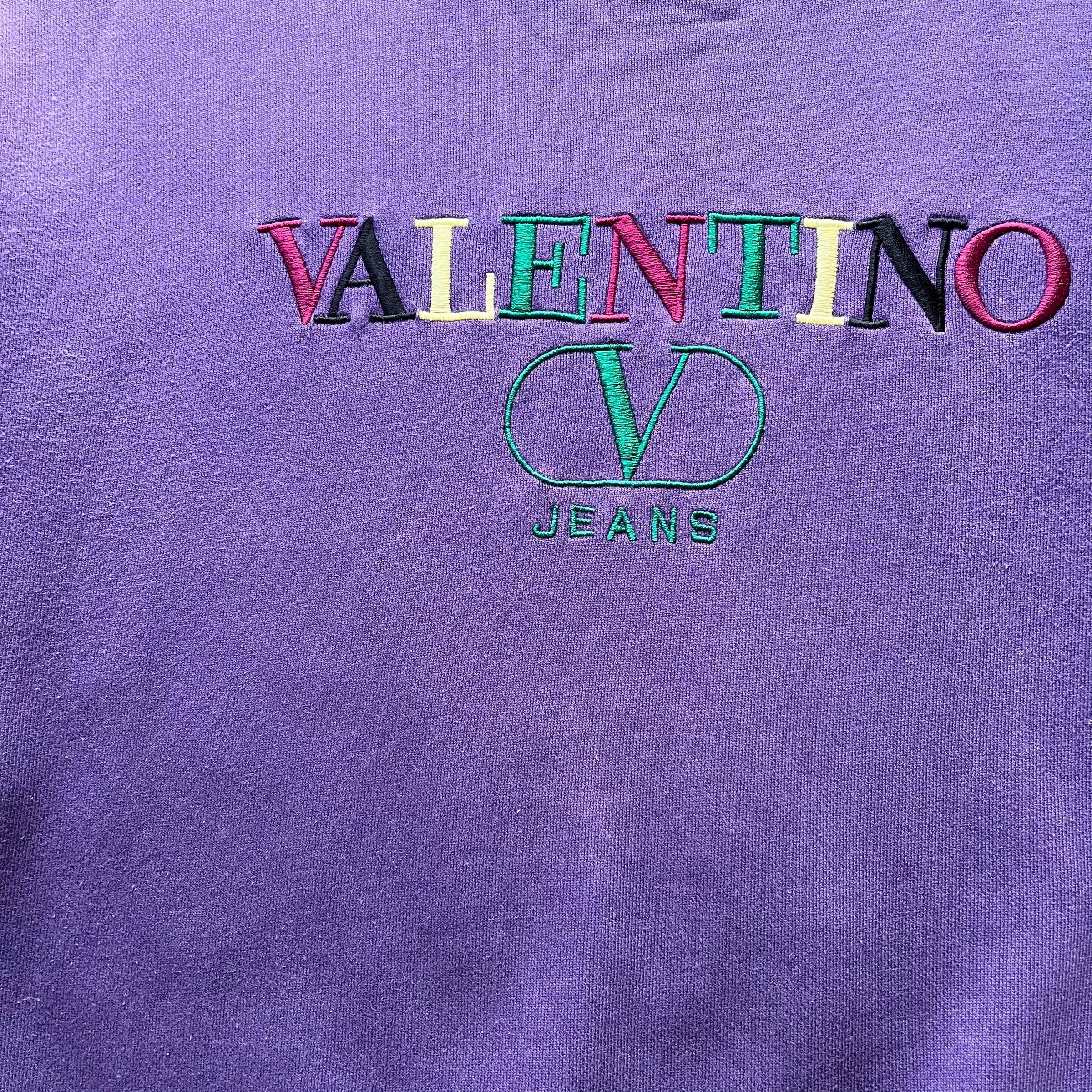 Valentino Vintage 90s Women's Valentino Spell Out Sweatshirt Size M / US 6-8 / IT 42-44 - 6 Thumbnail
