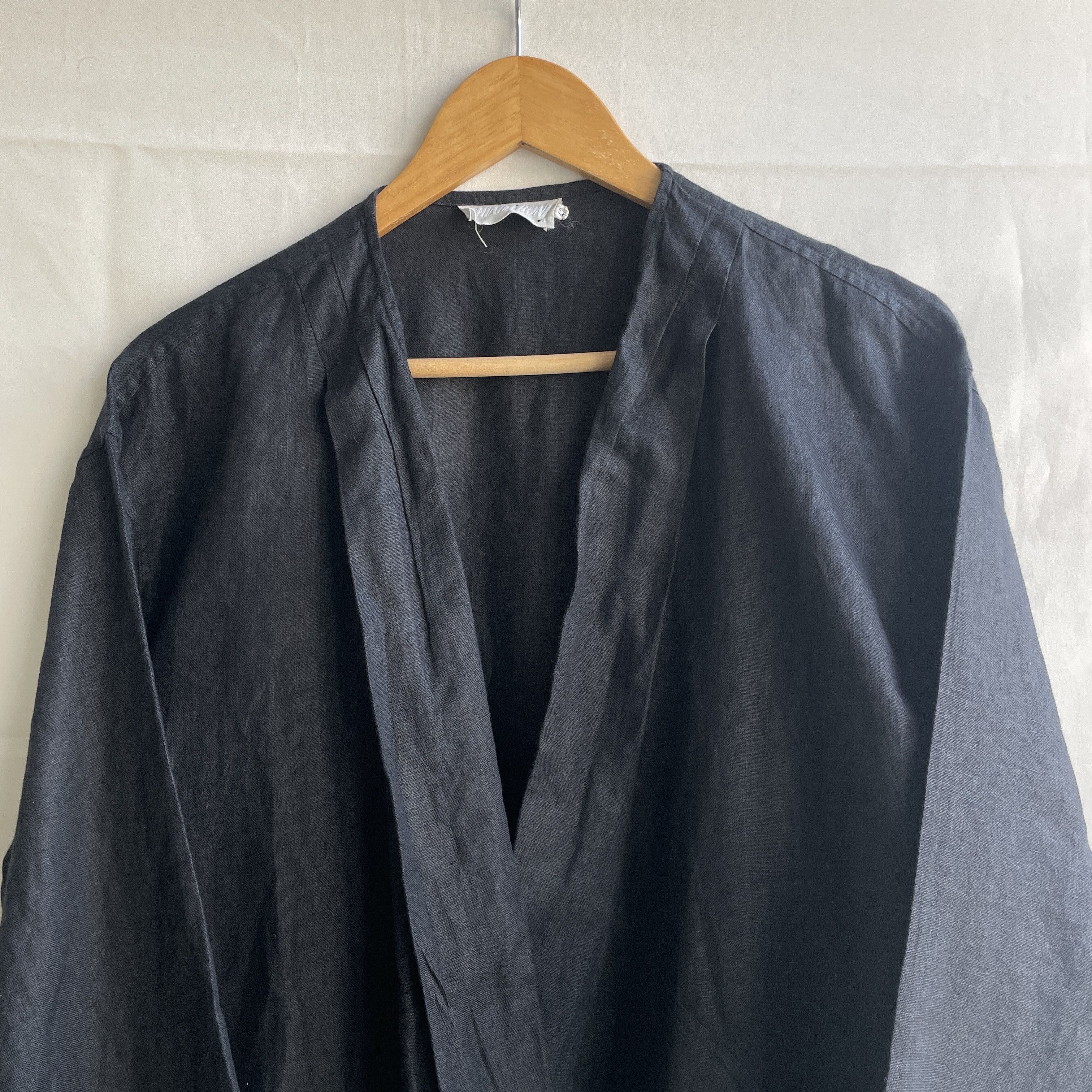 Chiara Boni Chiara Boni Linen Open Front Kimono Cardigan Size IT 42 Size M / US 6-8 / IT 42-44 - 4 Thumbnail
