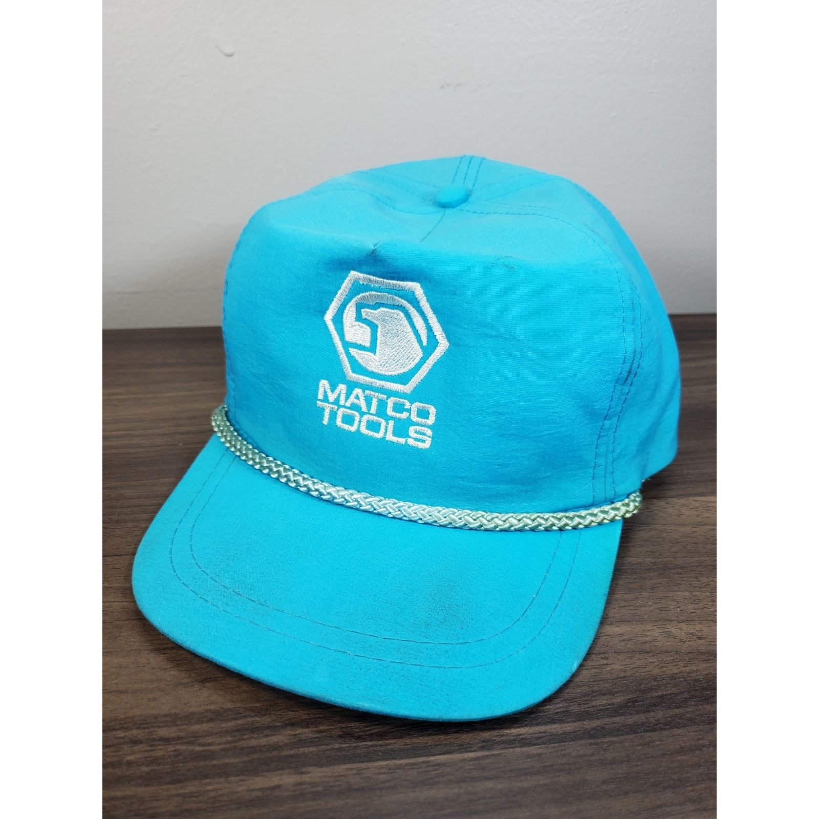 Vintage Matco Tools Snapback Hat Cap Teal Blue Adjustable *READ* Size ONE SIZE - 4 Thumbnail