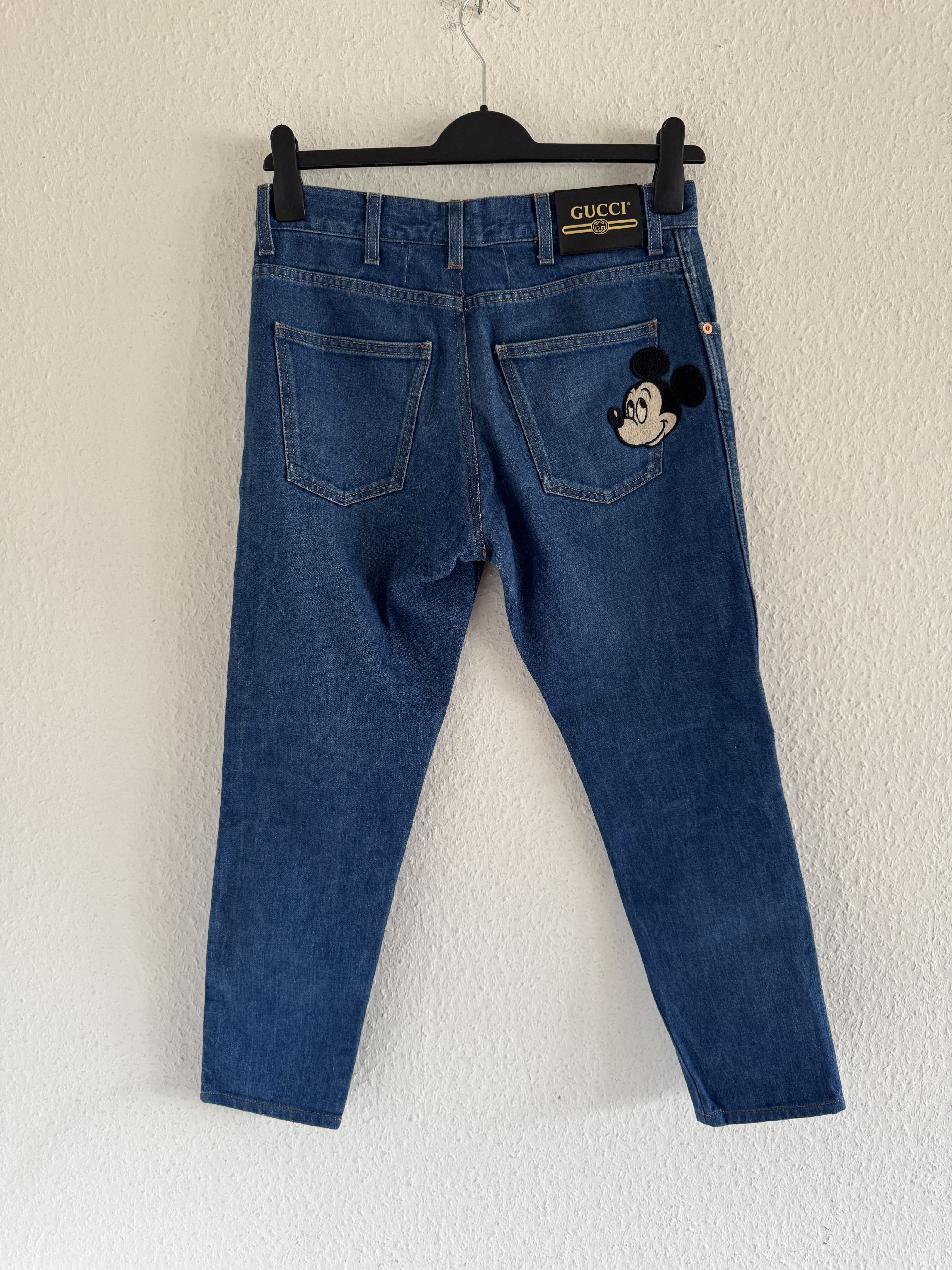 Gucci Mickey Embroidered Jeans Size US 30 / EU 46 - 9 Thumbnail
