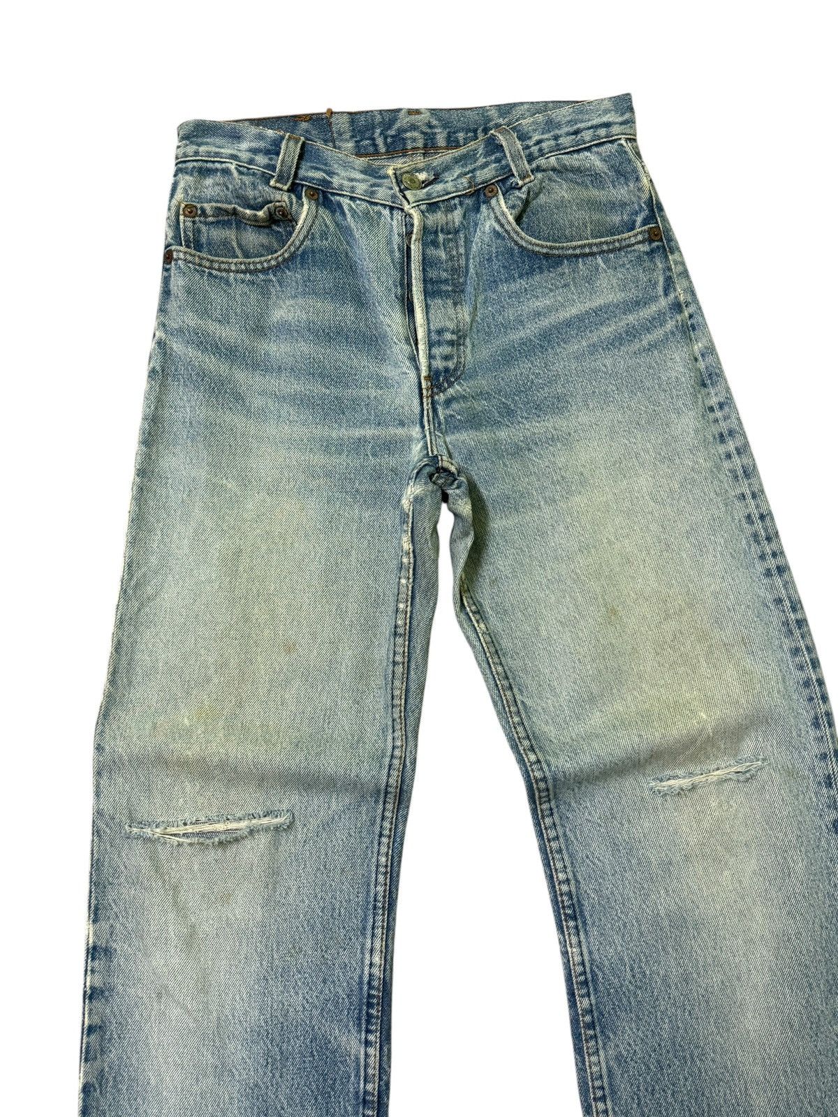 Levi's Vintage Levi's 501 Blue Distressed Mud Wash Denim Jeans Size US 27 - 4 Thumbnail