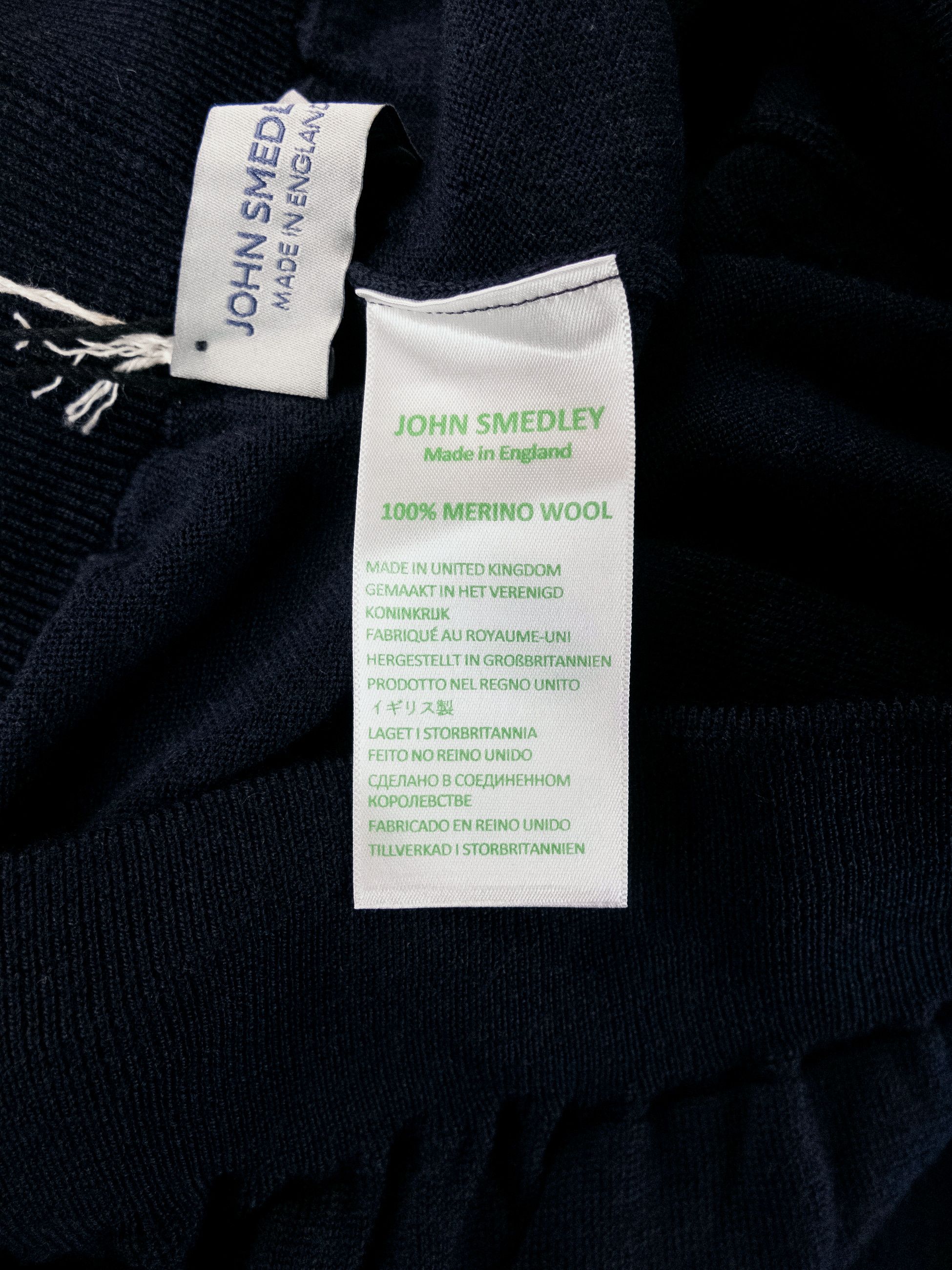 John Smedley JOHN SMEDLEY Henning navy blue knit wool sweatpants XL Size US 36 / EU 52 - 8 Thumbnail