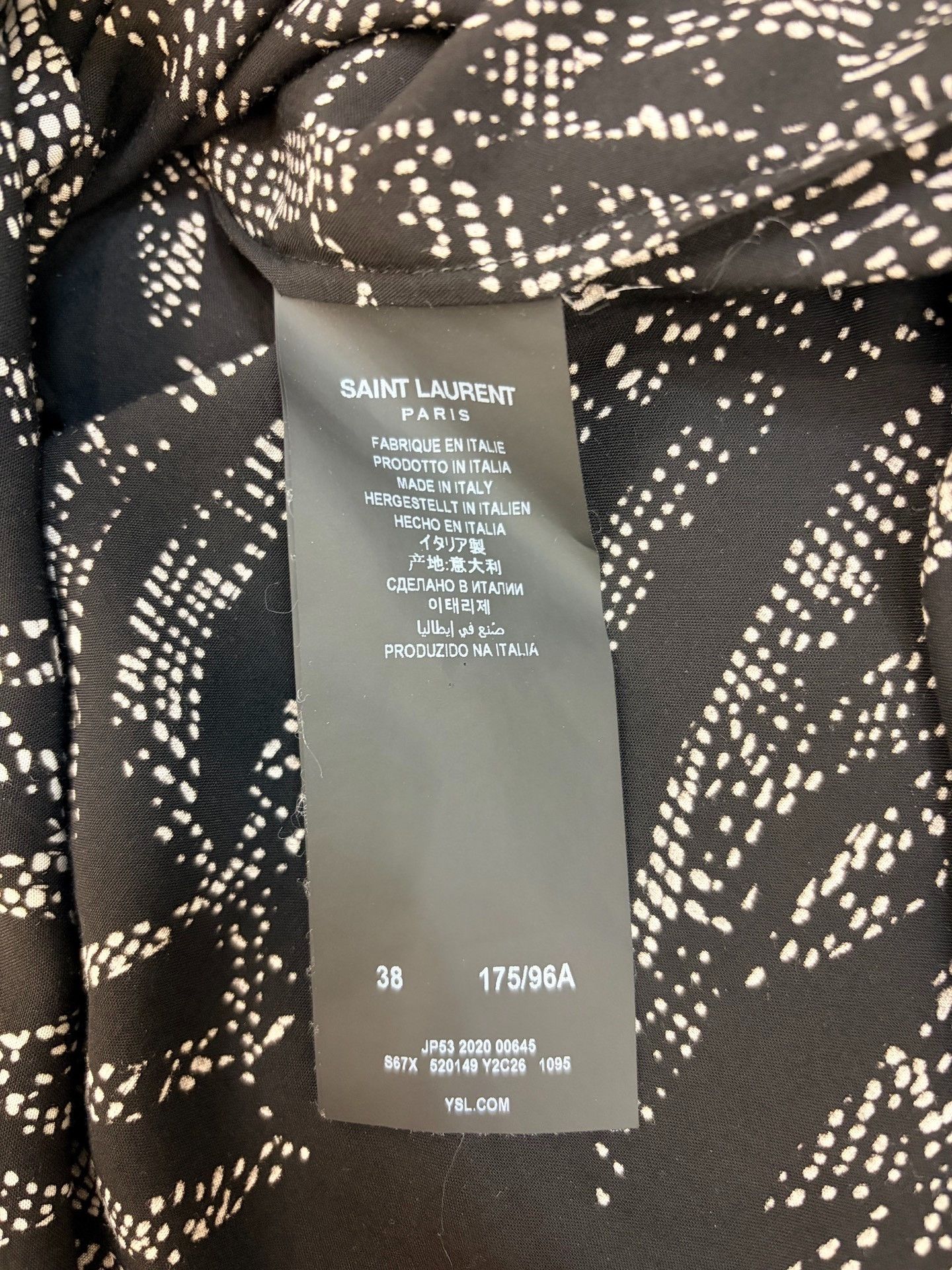 Saint Laurent Paris Saint Laurent SLP 20SS Palm Tree Silk Shirt Size US M / EU 48-50 / 2 - 4 Thumbnail
