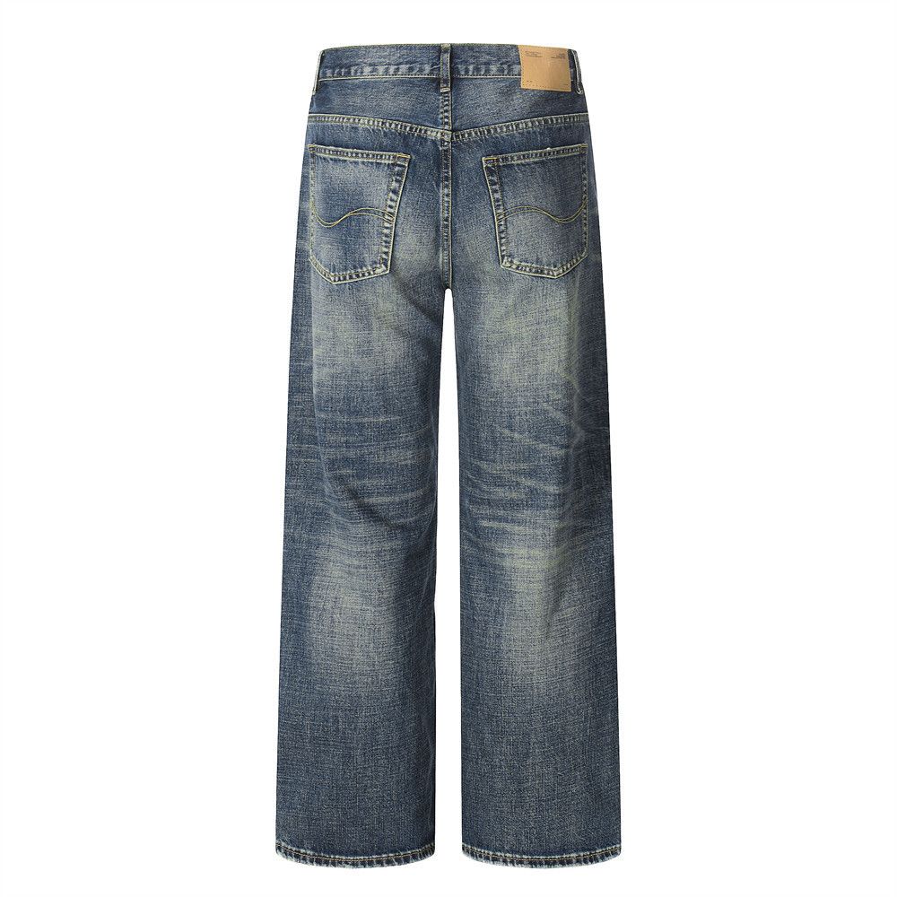 Vintage Retro punk distressed loose wide-leg washed jeans Size US 32 / EU 48 - 2 Thumbnail