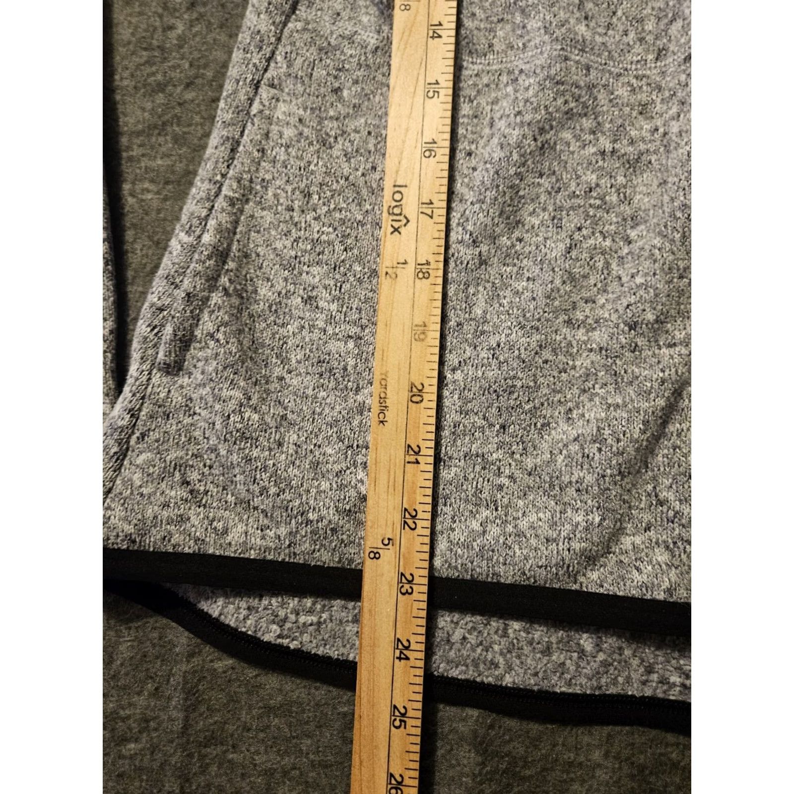 Nike Nike Jacket Womens Medium Gray/White Full Zip Fleece Mock Neck Active Running Size M / US 6-8 / IT 42-44 - 4 Thumbnail