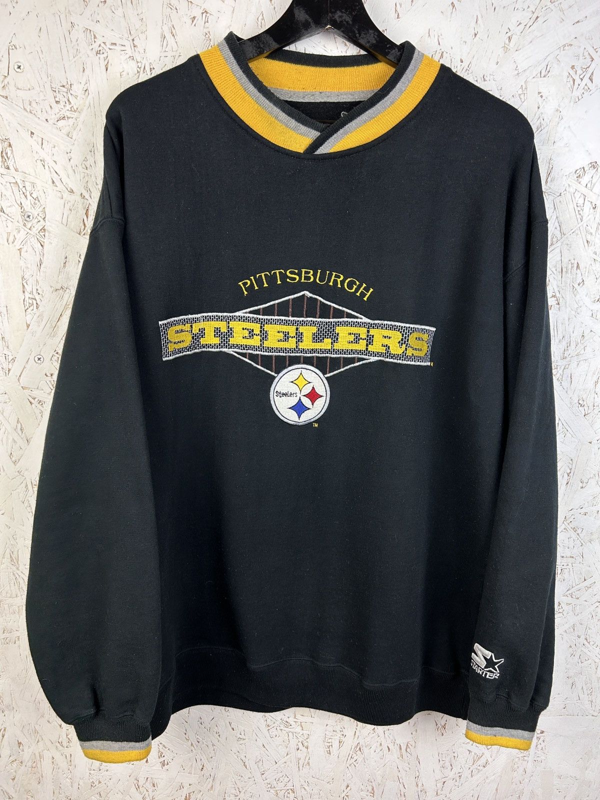 NFL 90s Vintage Starter Pittsburgh Steelers NFL Crewneck Sweat Size US XL / EU 56 / 4 - 1 Thumbnail
