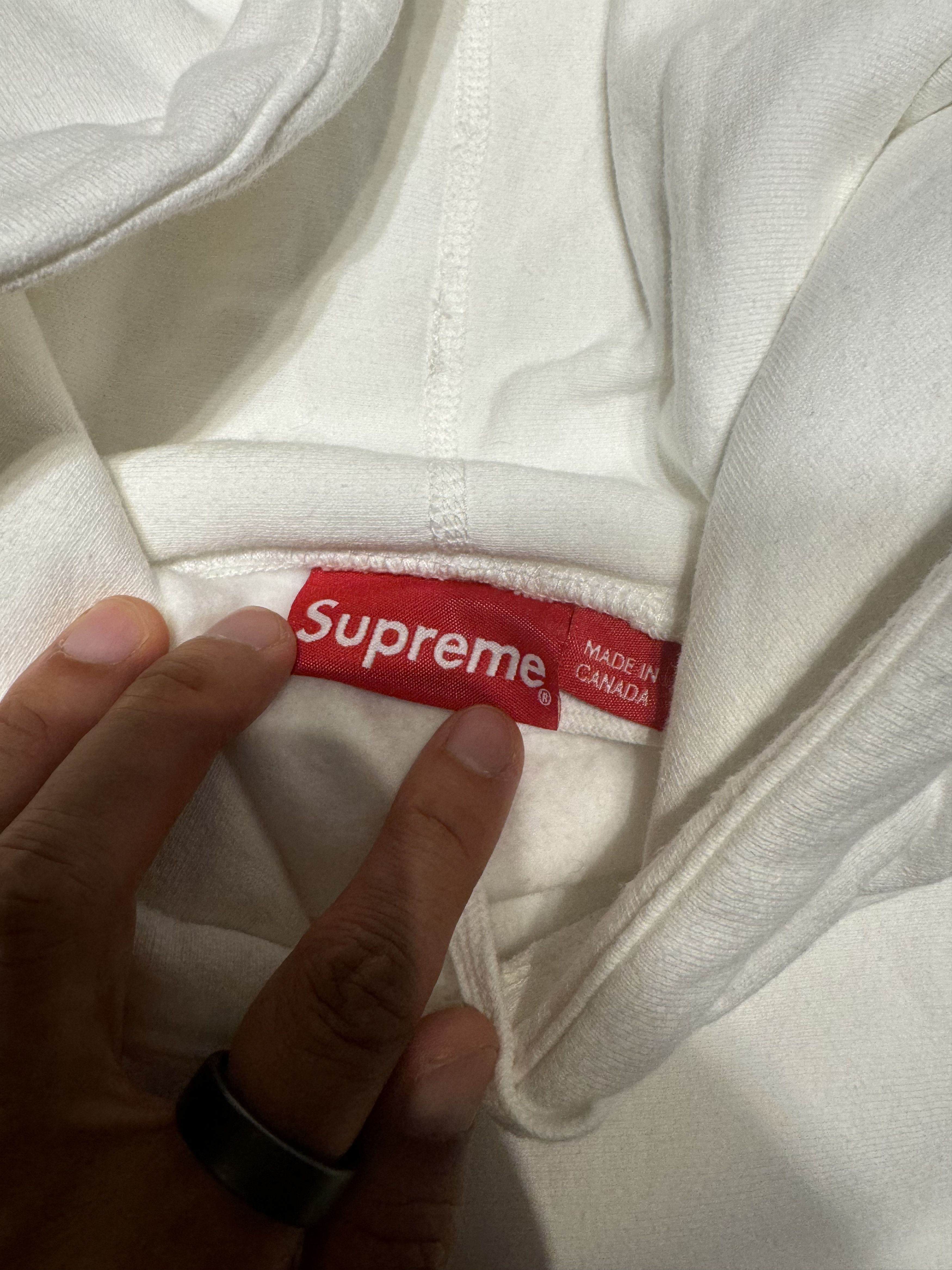 Supreme Supreme white hoodie Size US M / EU 48-50 / 2 - 3 Thumbnail