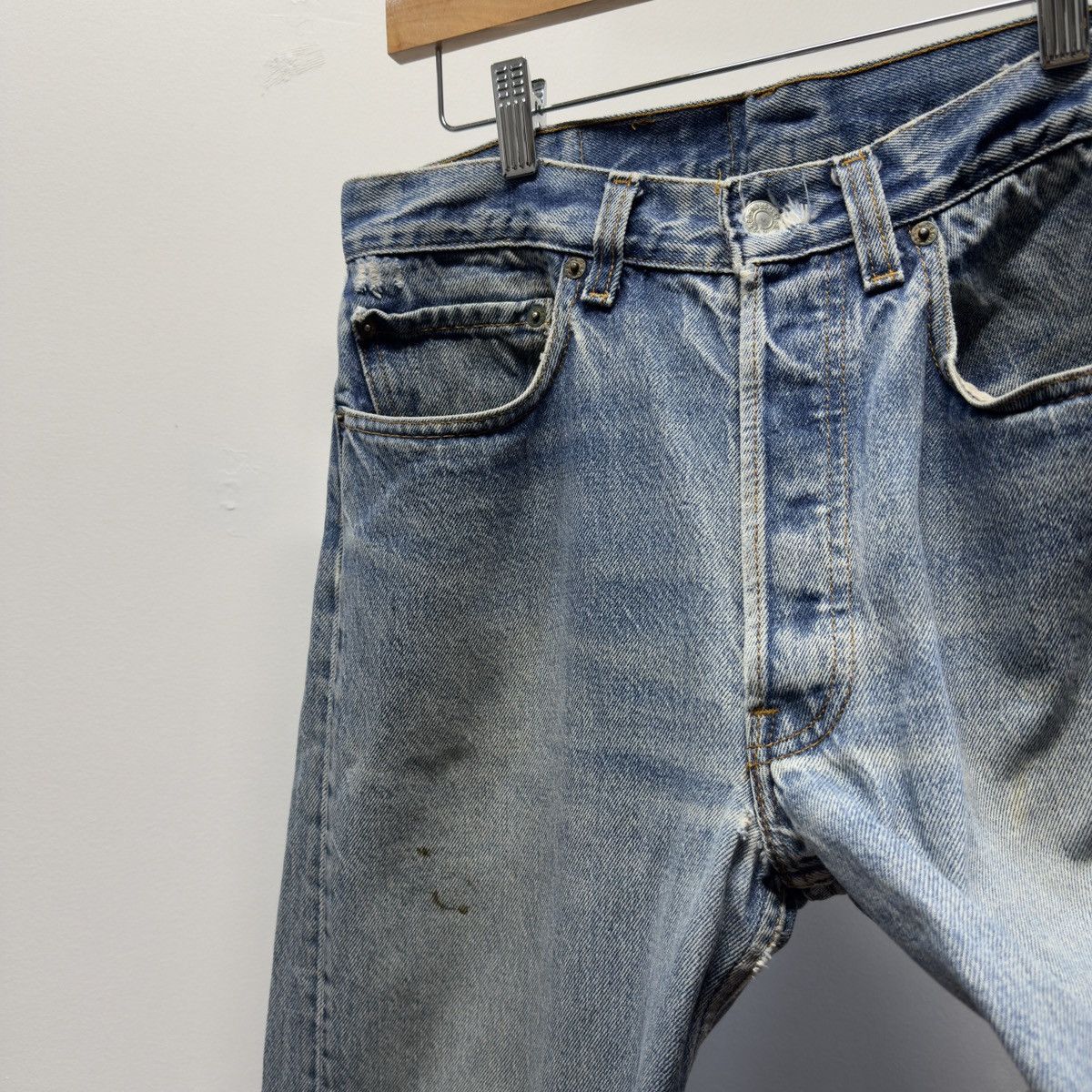 Levi's 2000s Levi's 501 Faded Distressed Jeans ERD Grunge Chrome Size US 30 / EU 46 - 10 Thumbnail
