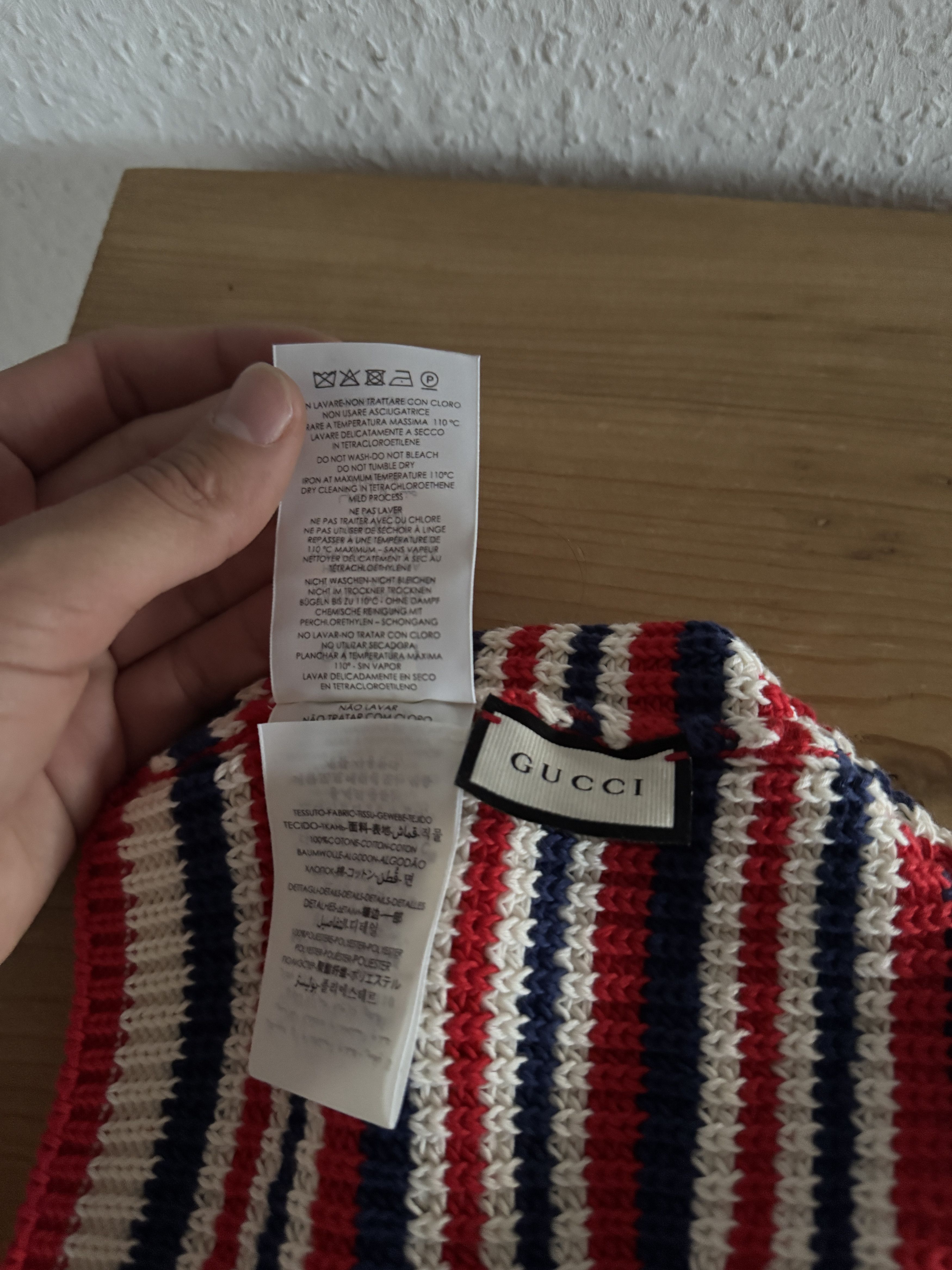Gucci Striped Teddy Bear Beanie Size ONE SIZE - 7 Thumbnail