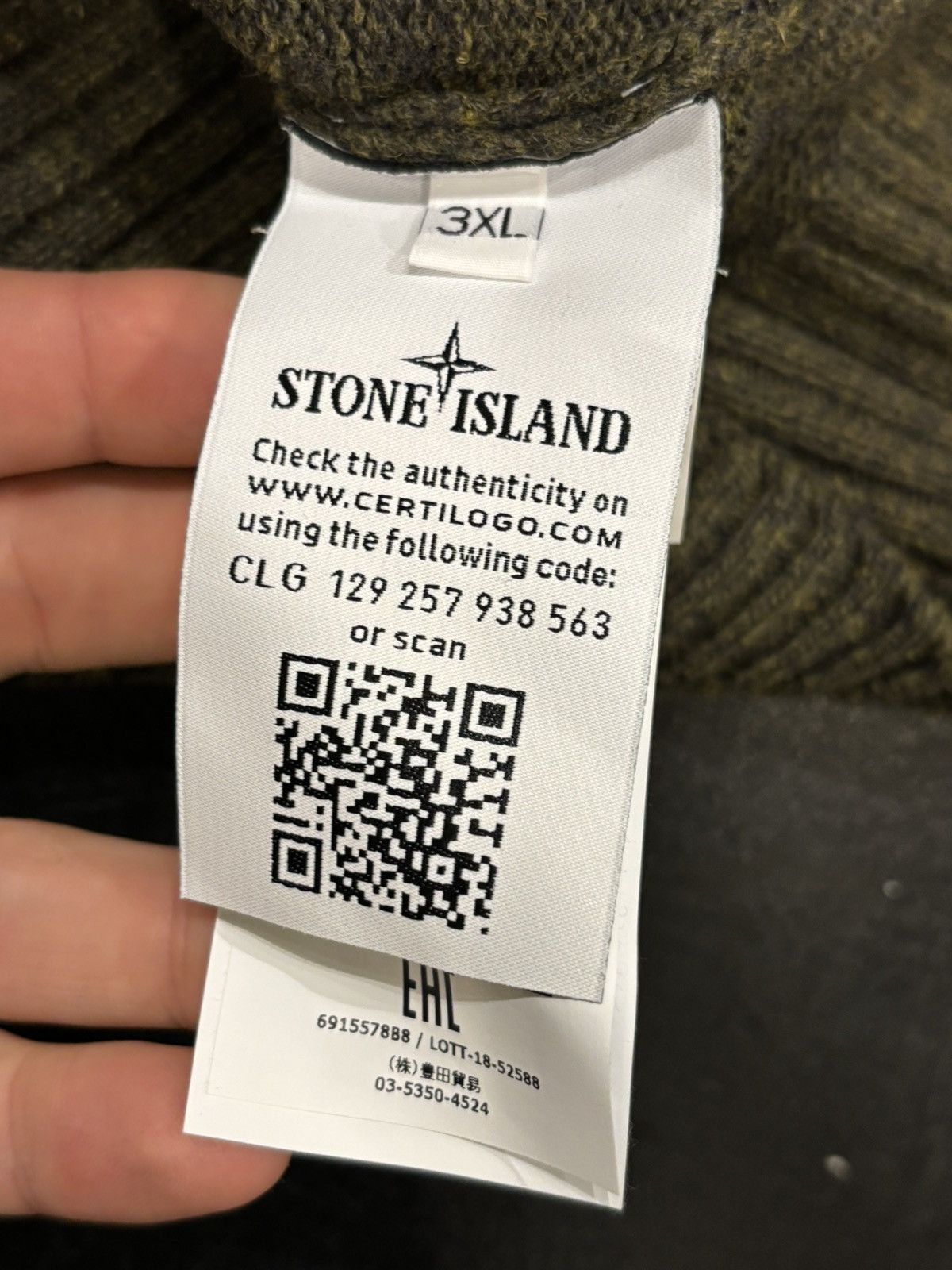 Stone Island Stone Island Asymmetrical Knit Hoodie Size US XXL / EU 58 / 5 - 4 Thumbnail