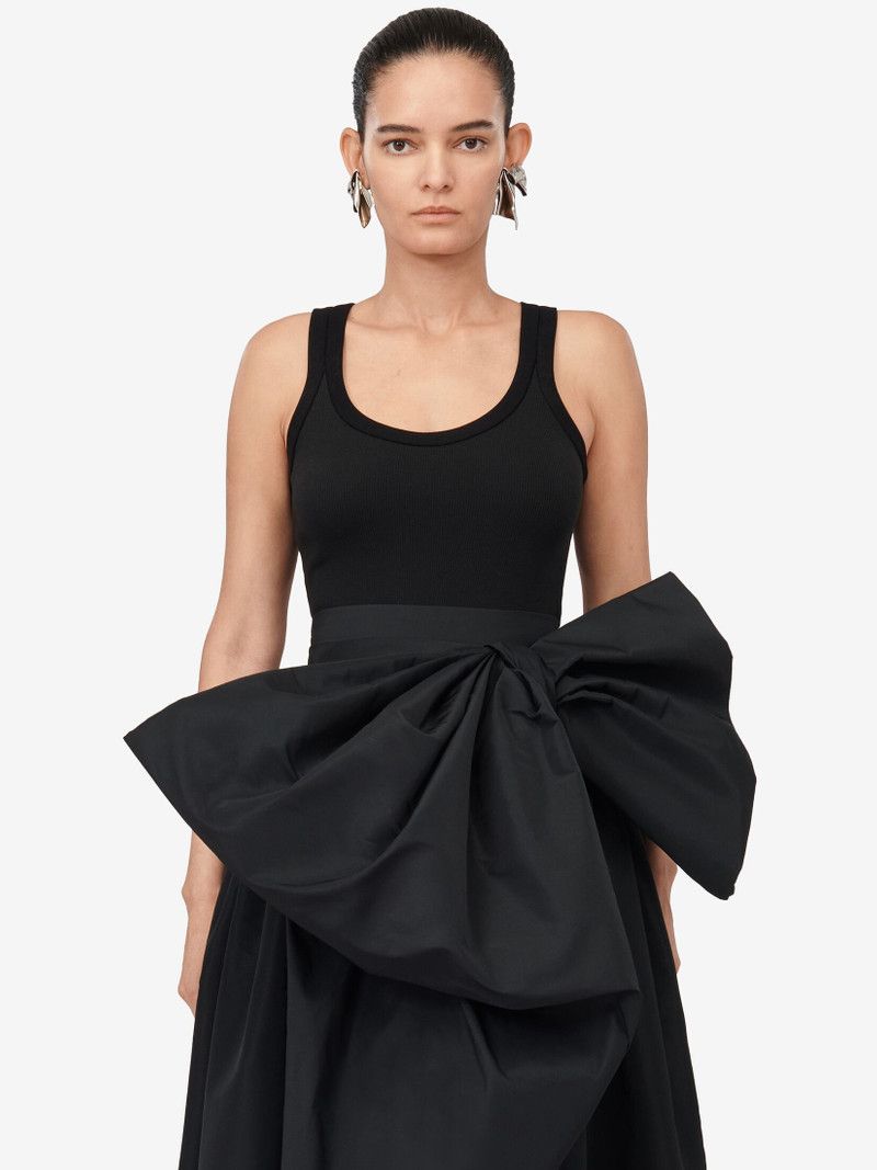 Alexander McQueen o1srvl11e0226 Hybrid Bow Dress In Black Size M / US 6-8 / IT 42-44 - 5 Thumbnail