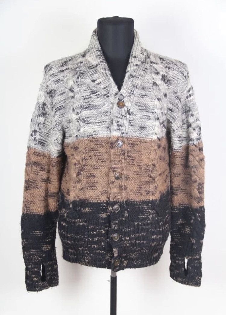 image of Vivienne Westwood Wool Cozy Alpaca Detail Sleeve Cardigan, Men's (Size Medium)