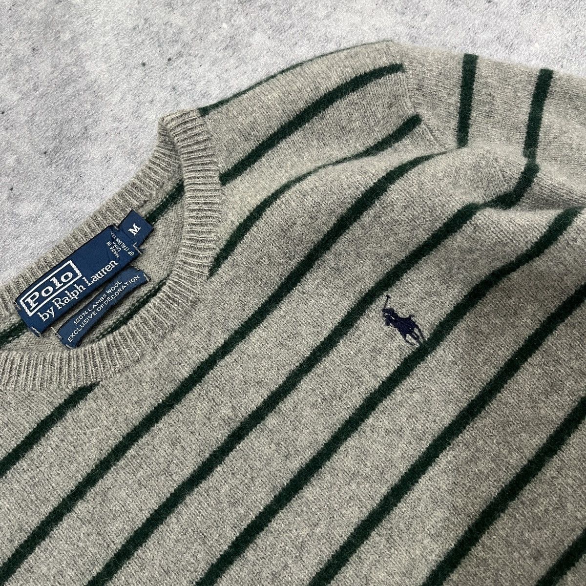 Polo Ralph Lauren × Ralph Lauren Polo Ralph Lauren Lambs Wool Stripe Sweater Size US M / EU 48-50 / 2 - 4 Thumbnail