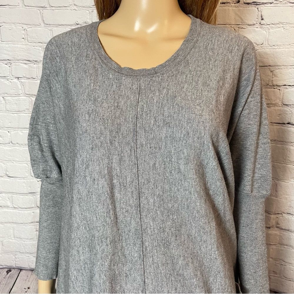 Other Escio Ponco Box Grey Viscose Sweater Size L/XL Size XL / US 12-14 / IT 48-50 - 3 Thumbnail