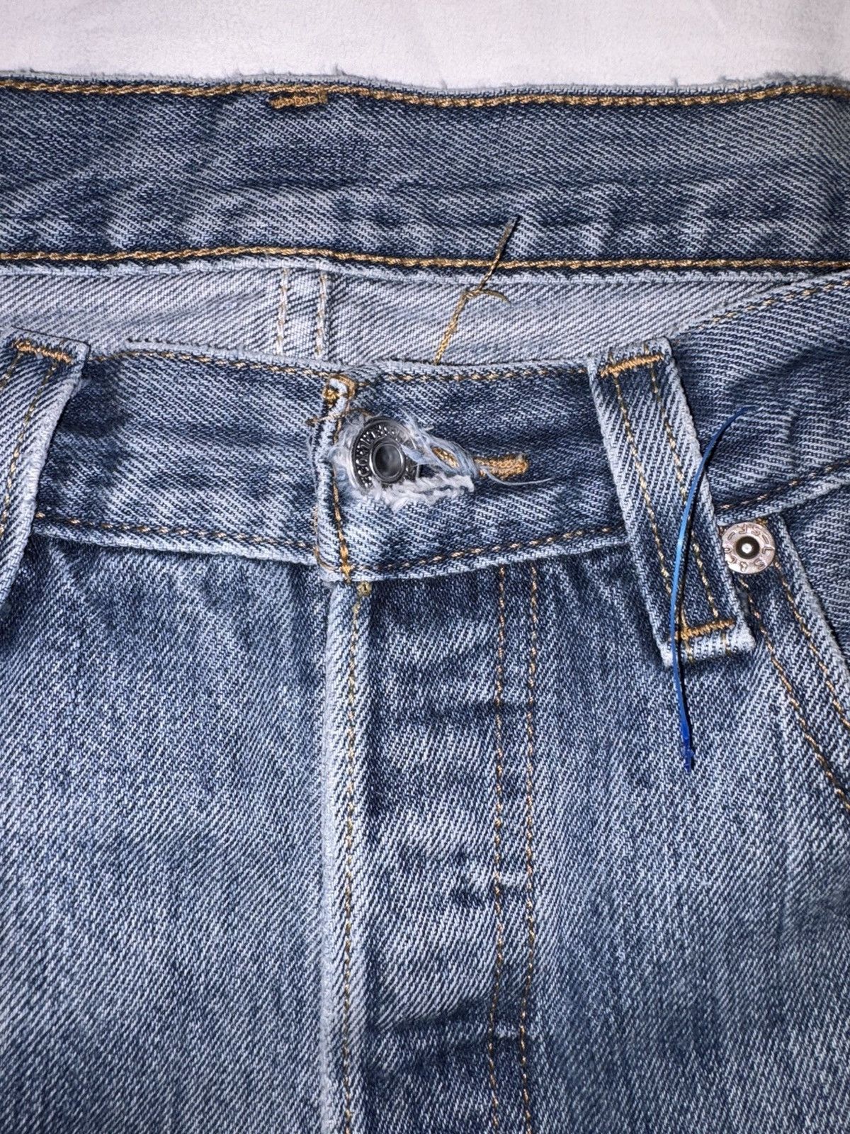 Levi's Vintage Clothing Levi’s 501 red tab blue jeans denim w32 L32 distressed Size US 32 / EU 48 - 4 Thumbnail