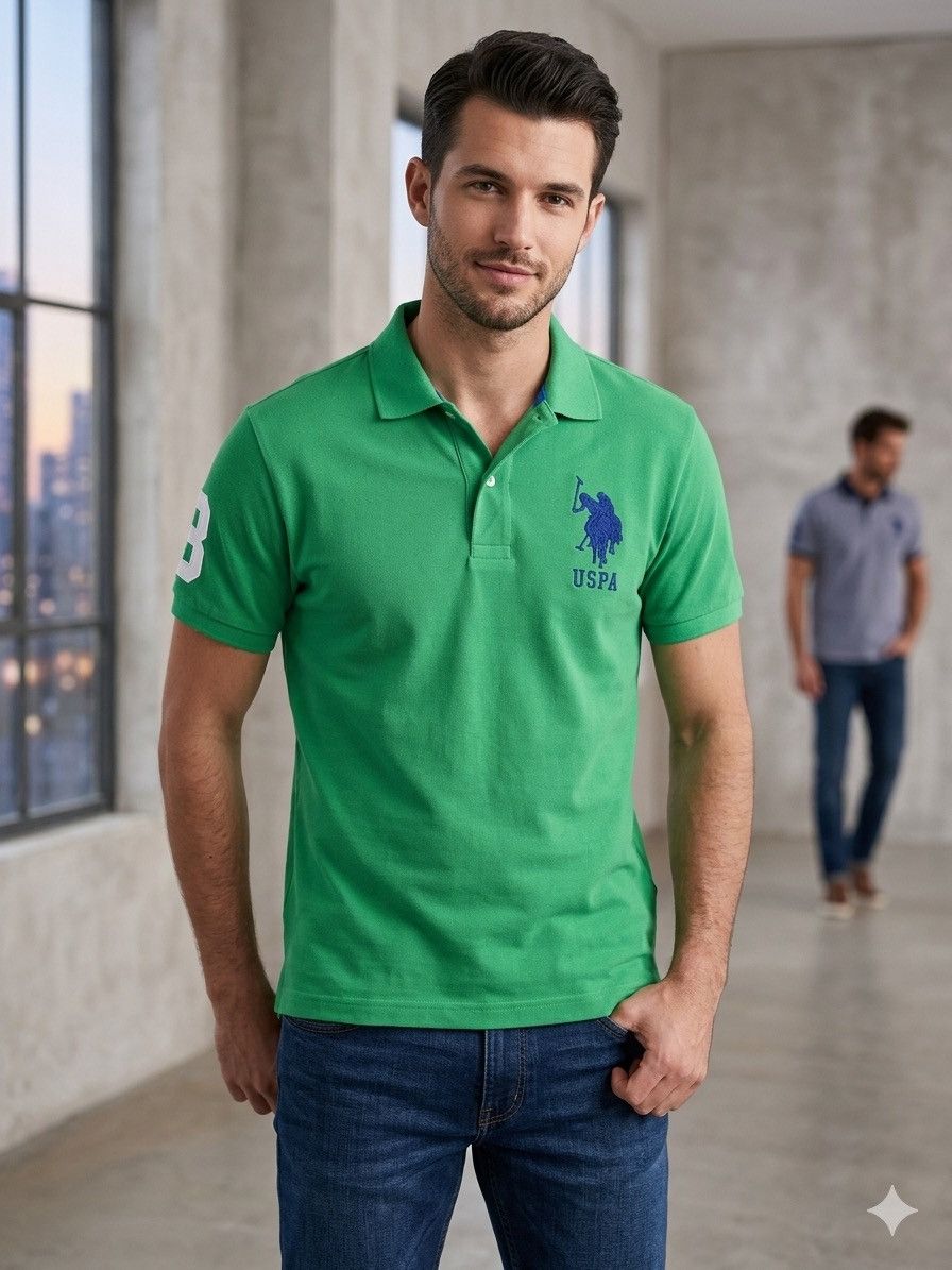 U.S. Polo Assn. U.S. Polo Assn. Preppy Golf Player 3 Pique Polo Shirt Med Size US M / EU 48-50 / 2 - 1 Thumbnail