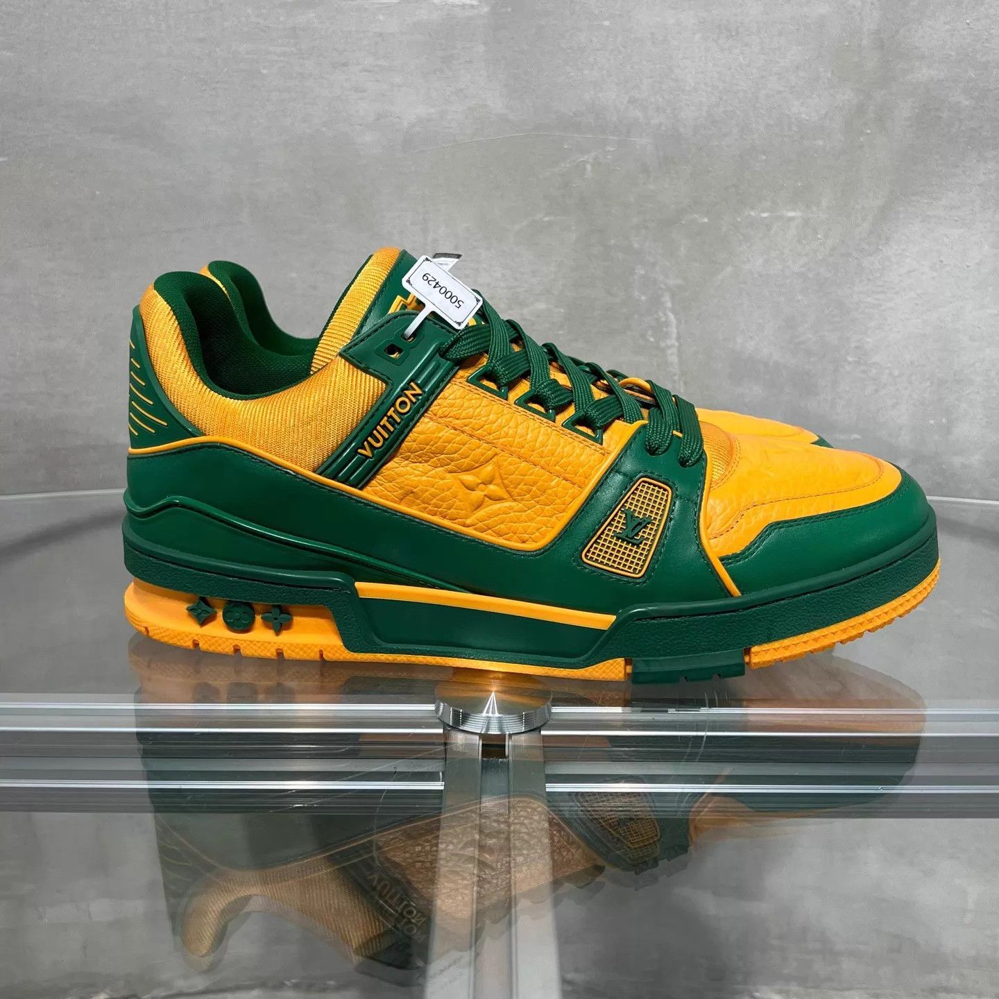 Louis Vuitton LV Trainer Yellow Green UK7.5 41.5 Size US 8.5 / EU 41-42 - 4 Thumbnail