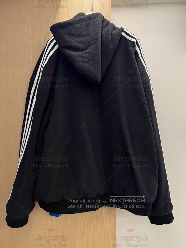Balenciaga Balenciaga Fleece Zip-Up Hooded Jacket Size US XS / EU 42 / 0 - 2 Thumbnail