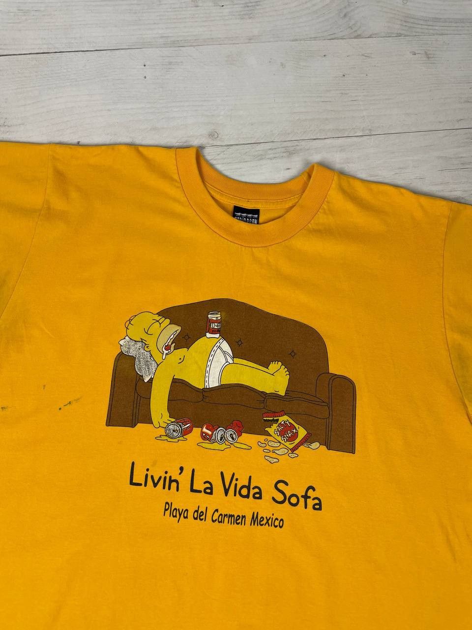 Other Vintage The Simpson Livin La Vida Sofa 90s T Shirt Size US XXL / EU 58 / 5 - 2 Thumbnail
