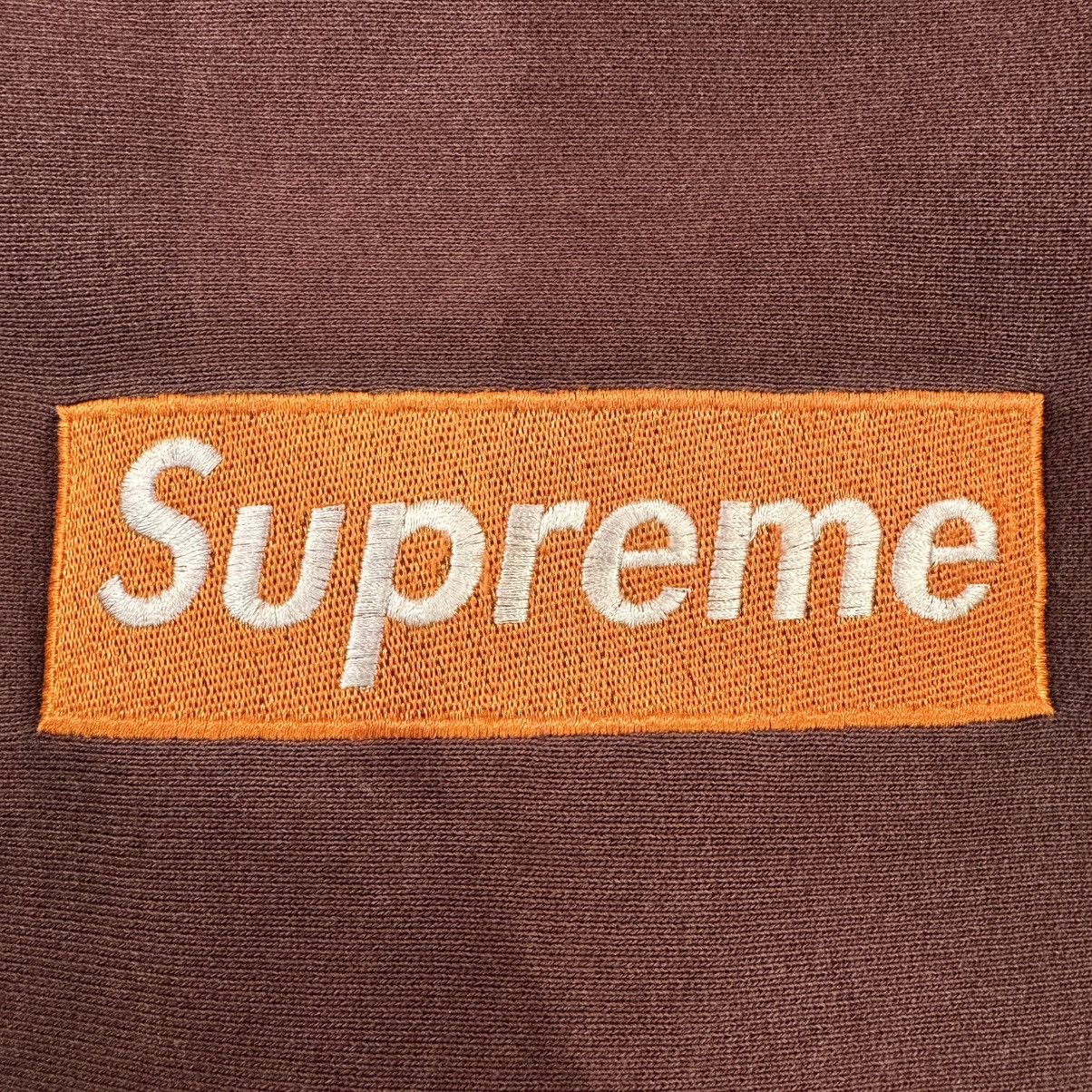 Supreme 1999 Orange/Brown Box Logo Crewneck Size US XL / EU 56 / 4 - 2 Thumbnail