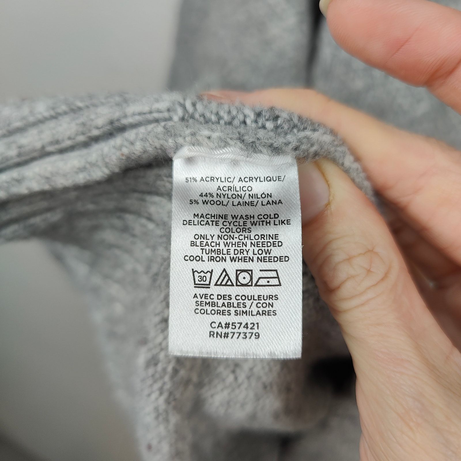 Other Ann Taylor Cableknit Sweater Womens Medium Gray Size M / US 6-8 / IT 42-44 - 6 Thumbnail