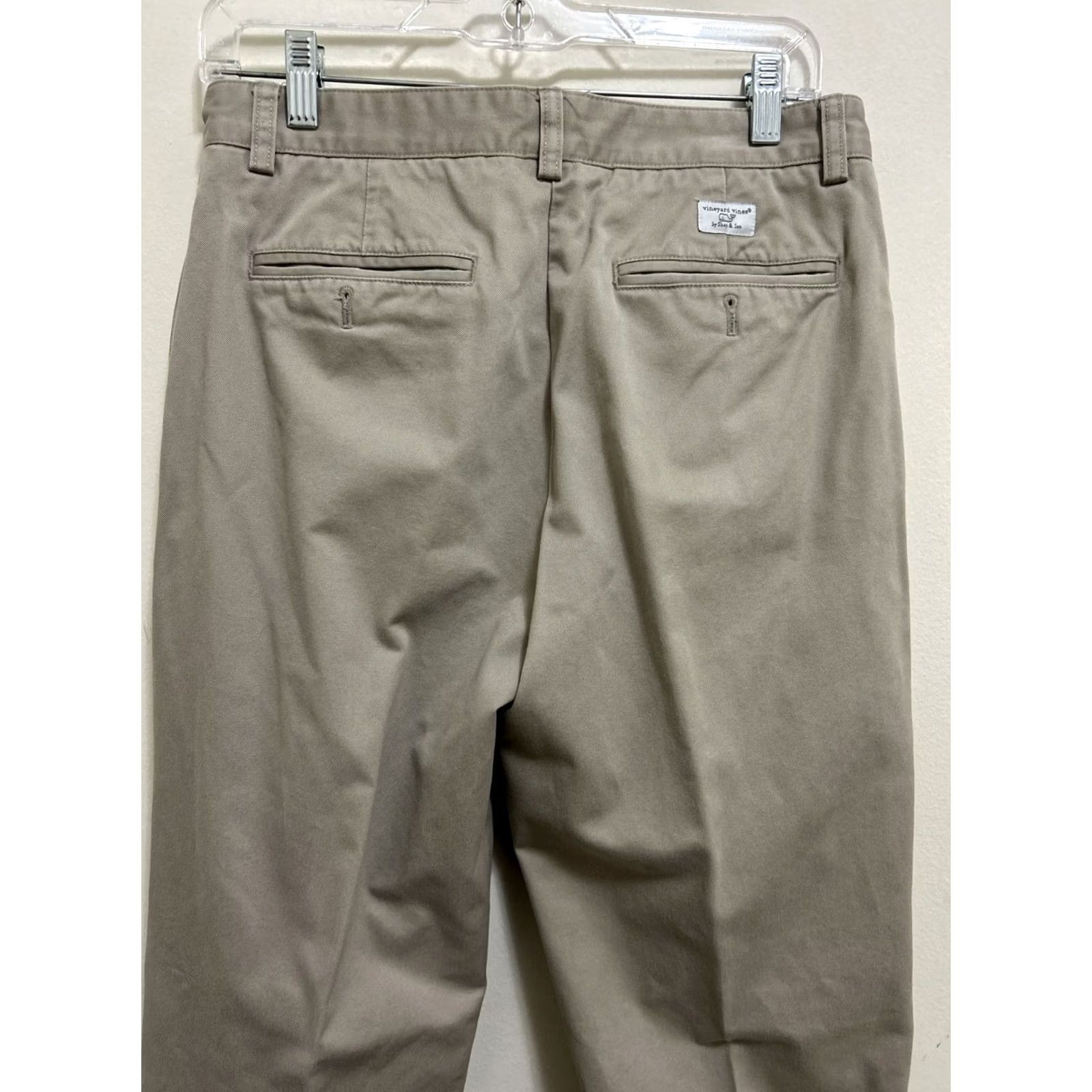 Vineyard Vines Vineyard Vines Club Pants Mens 30x32 Beige Preppy Performance Golf Size US 30 / EU 46 - 6 Thumbnail