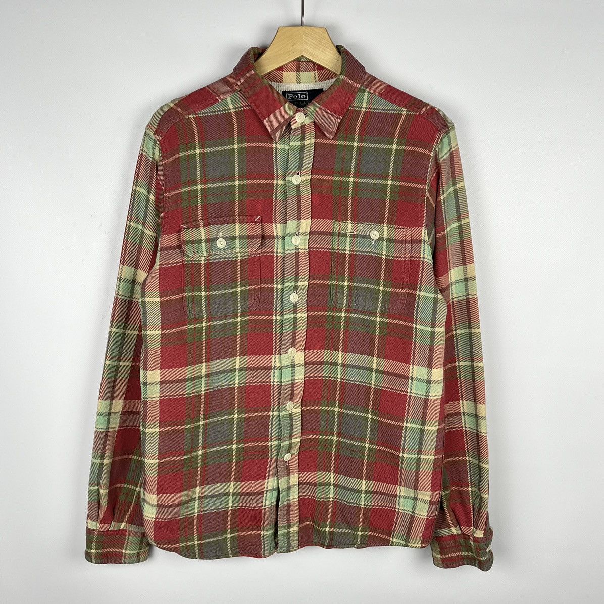 Polo Ralph Lauren Vintage Polo Ralph Lauren heavy overshirt shirt 90’s Size US S / EU 44-46 / 1 - 1 Thumbnail