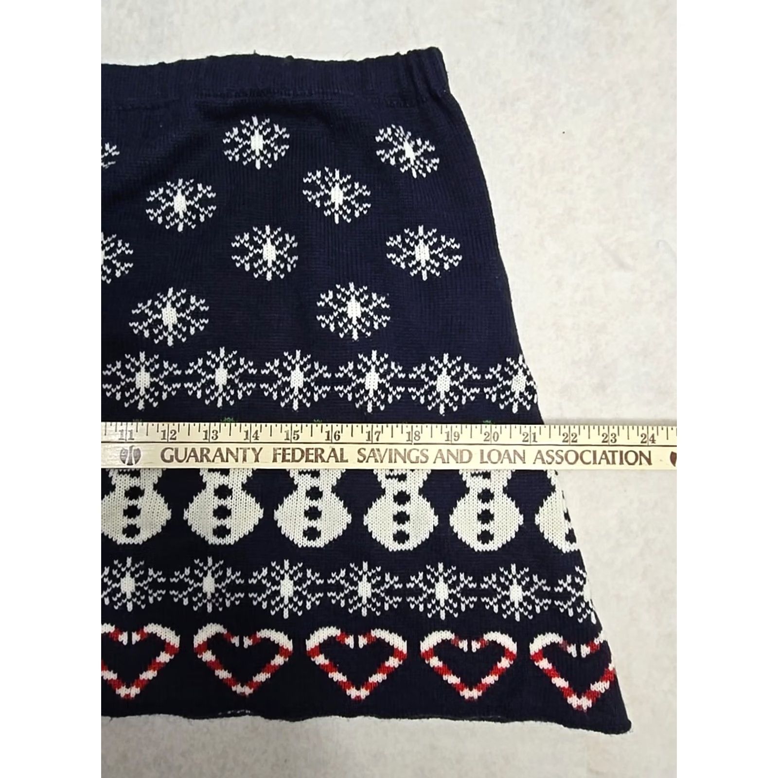 Vintage Derek Heart Womens A Line Christmas Skirt Mini Snowmen Blue L Junior Skirt Clothing Womens Size 36" / US 14 / IT 50 - 4 Thumbnail
