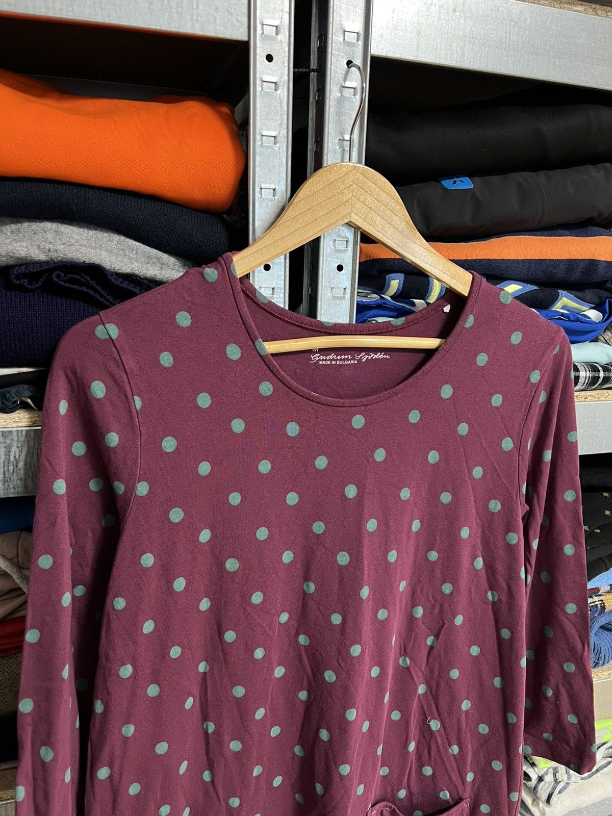 Designer Gudrun Sjoden Polka Dot Long Sleeve Dress Size M Sjöden Size M / US 6-8 / IT 42-44 - 2 Thumbnail