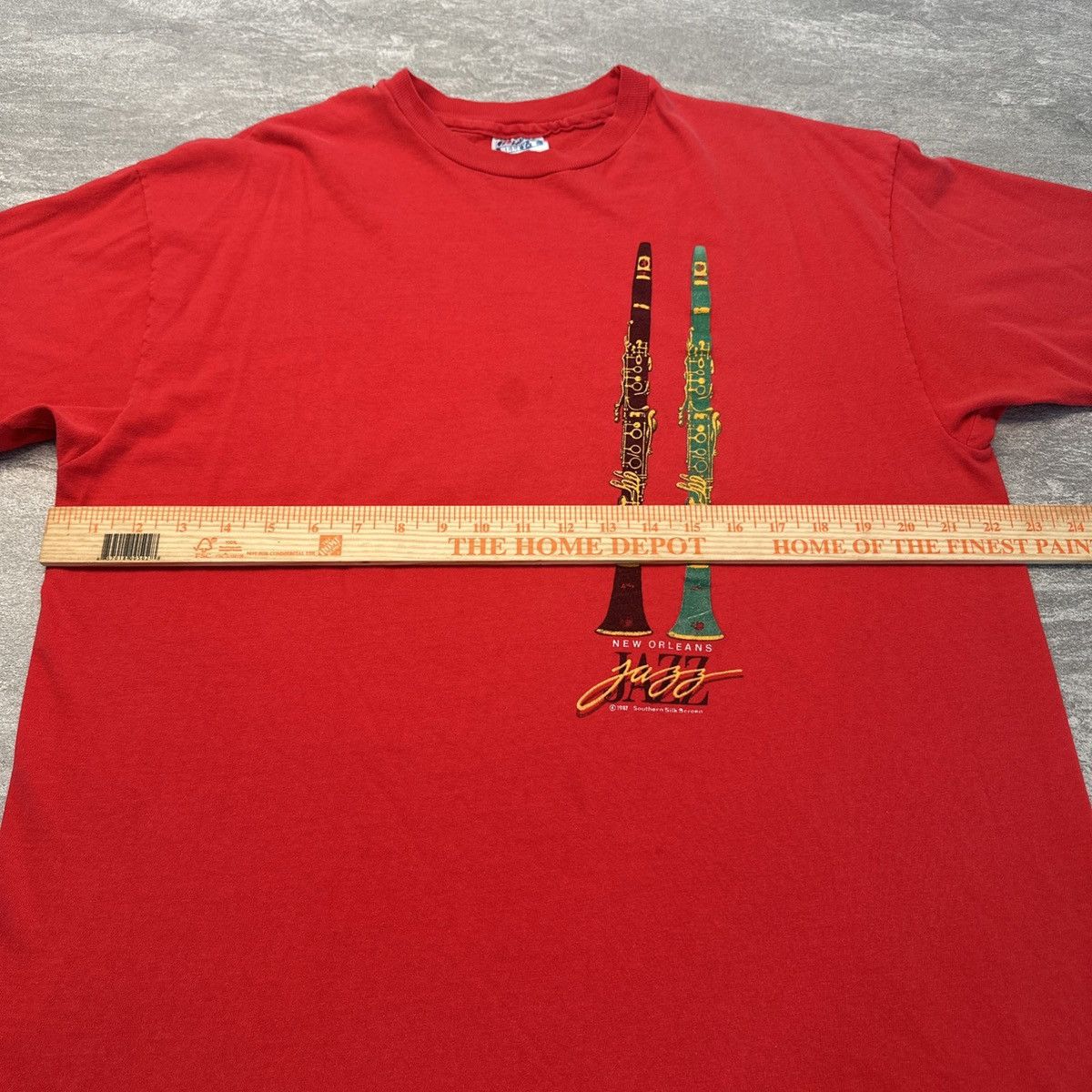 Vintage Vintage 1987 New Orleans Louisiana Jazz Clarinet T Shirt 80s Size US XL / EU 56 / 4 - 5 Thumbnail