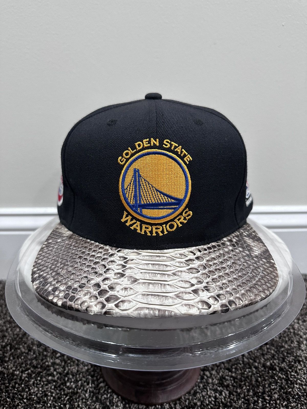 Just Don Just Don x Mitchell & Ness NBA GS Warriors Finals Patch Hat Size ONE SIZE - 10 Thumbnail