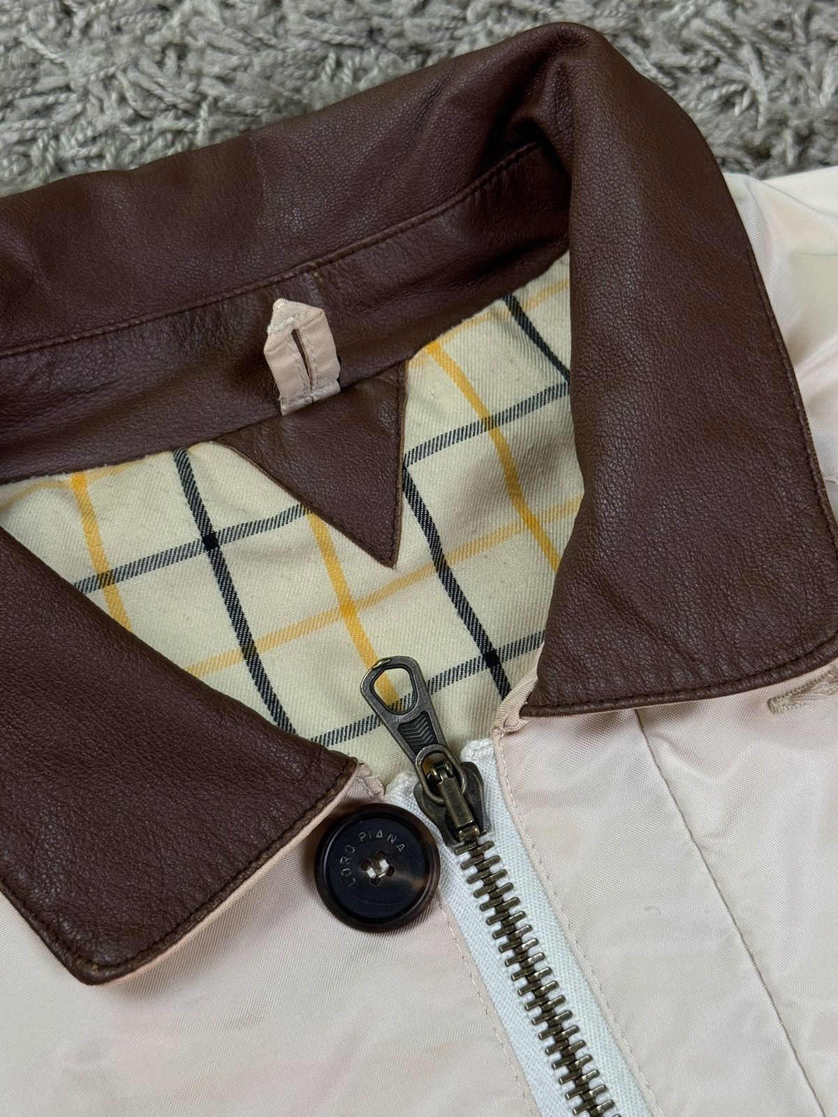 Loro Piana Vintage leather/nylon jacket Loro Piana Horsey original item Size US L / EU 52-54 / 3 - 2 Thumbnail