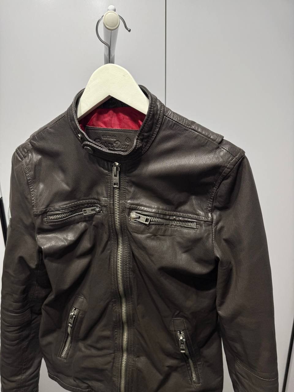 Superdry Superdry Dark Brown Leather Jacket size S Size US S / EU 44-46 / 1 - 4 Thumbnail