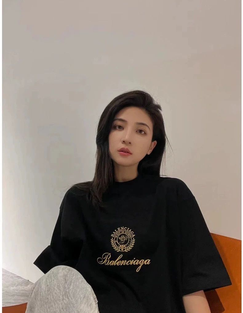 Balenciaga Balenciaga Wheat ear Cupid embroidered short sleeve T-shir Size US M / EU 48-50 / 2 - 7 Thumbnail