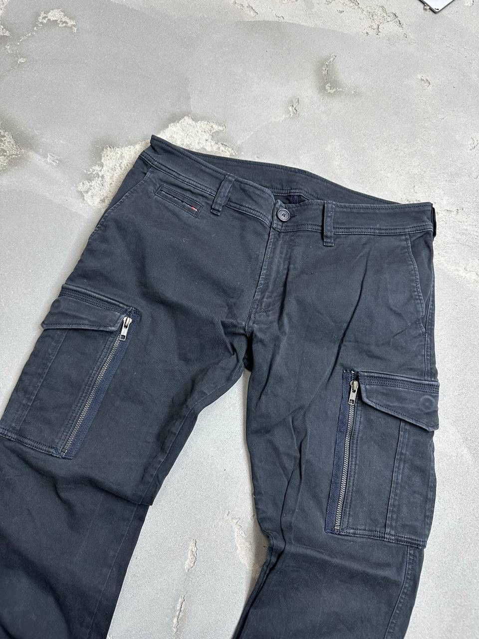 Diesel 👹Vintage Diesel Cargo Pocket Baggy Pants Size US 33 - 3 Thumbnail